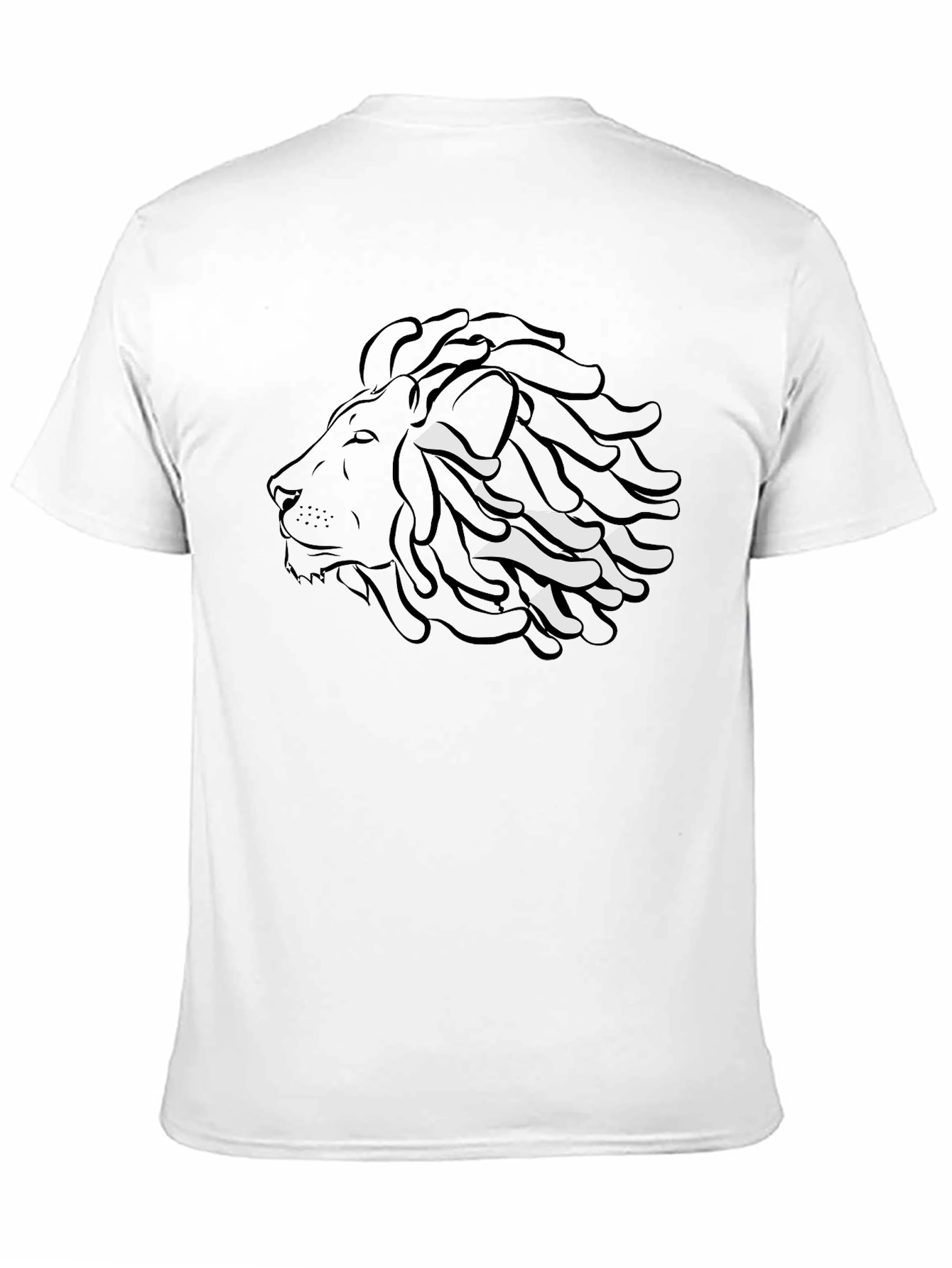 Rasta Lion Graphic Tee - Stylish Black T-Shirt