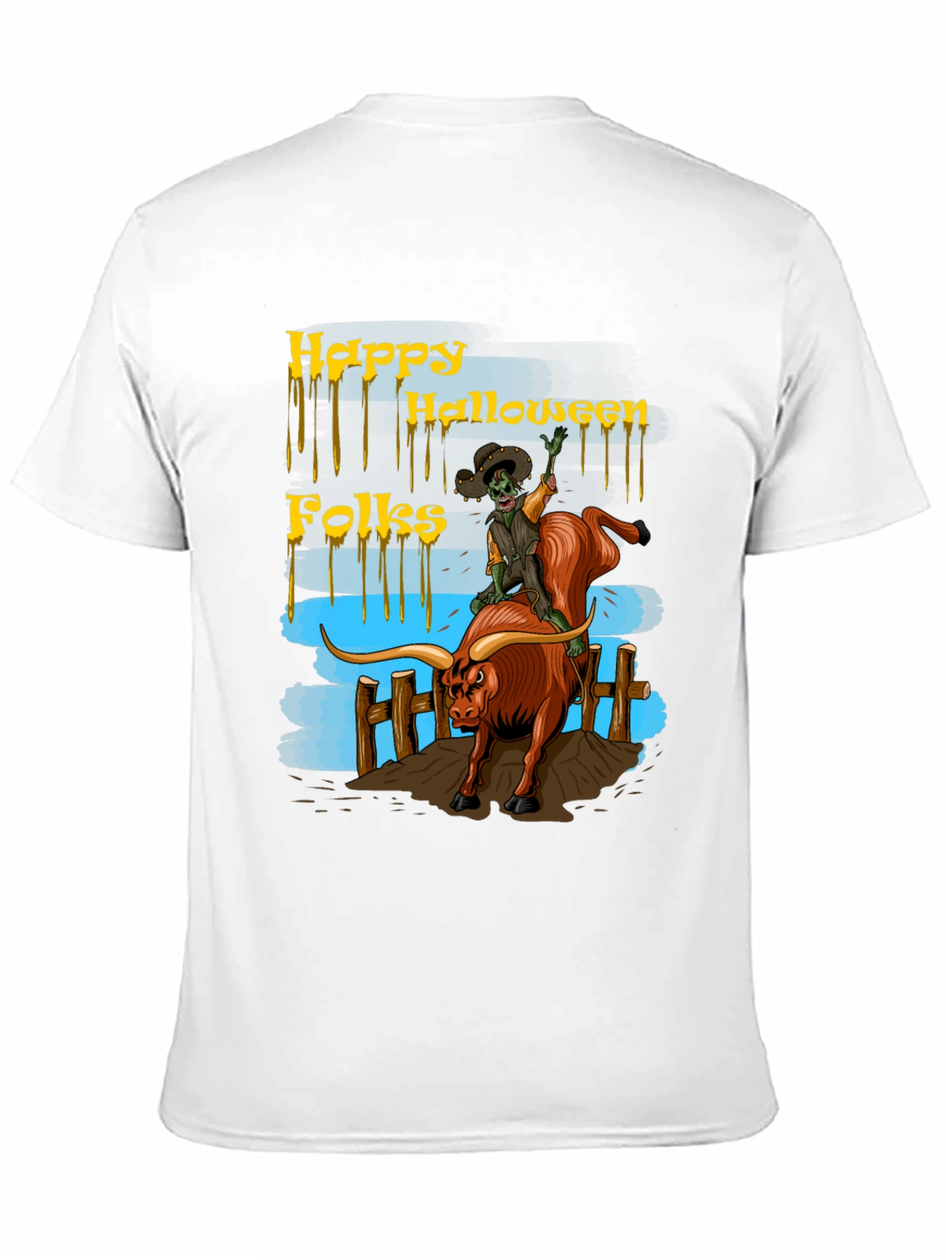 Halloween Bull Riding T-Shirt