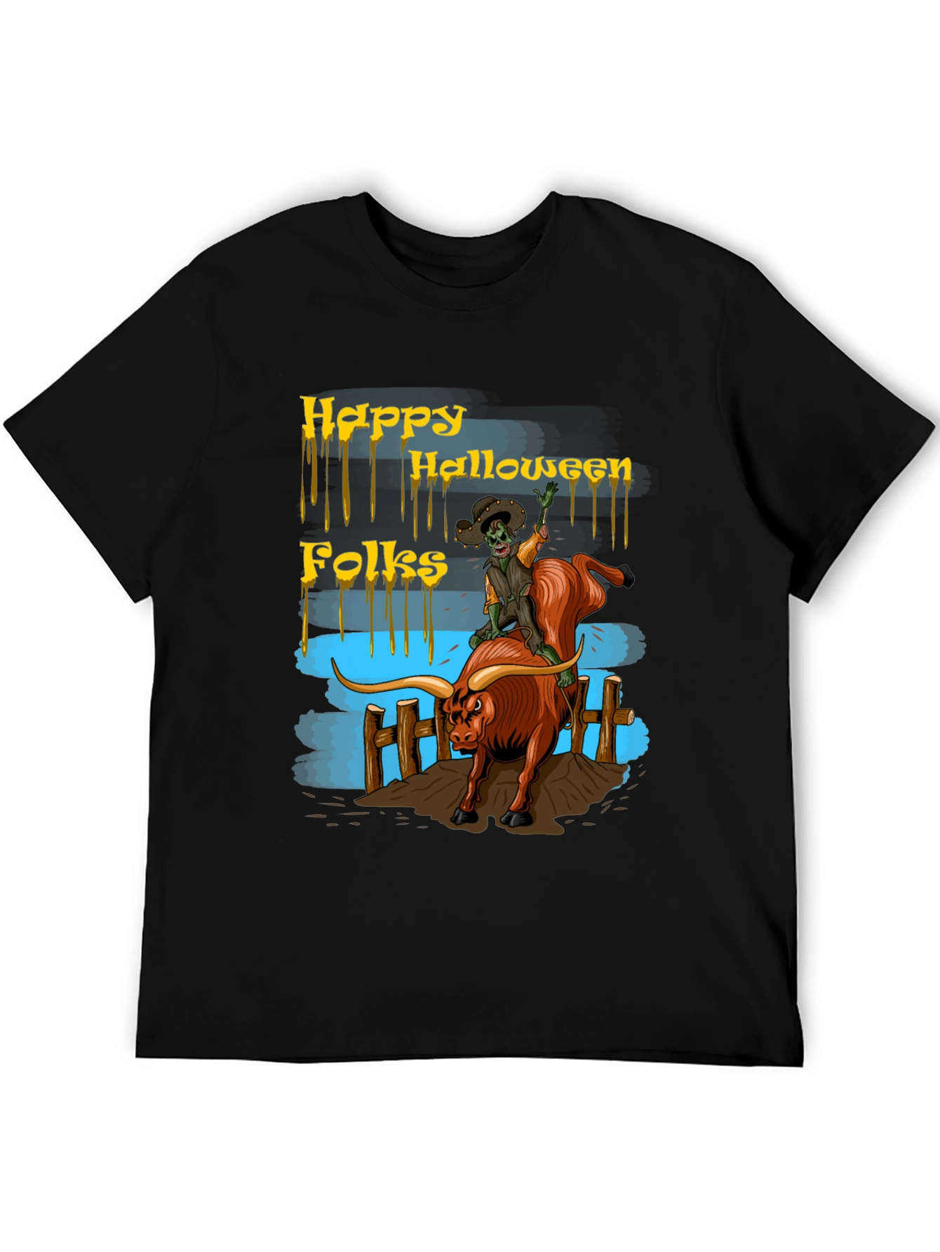 Halloween Bull Riding T-Shirt