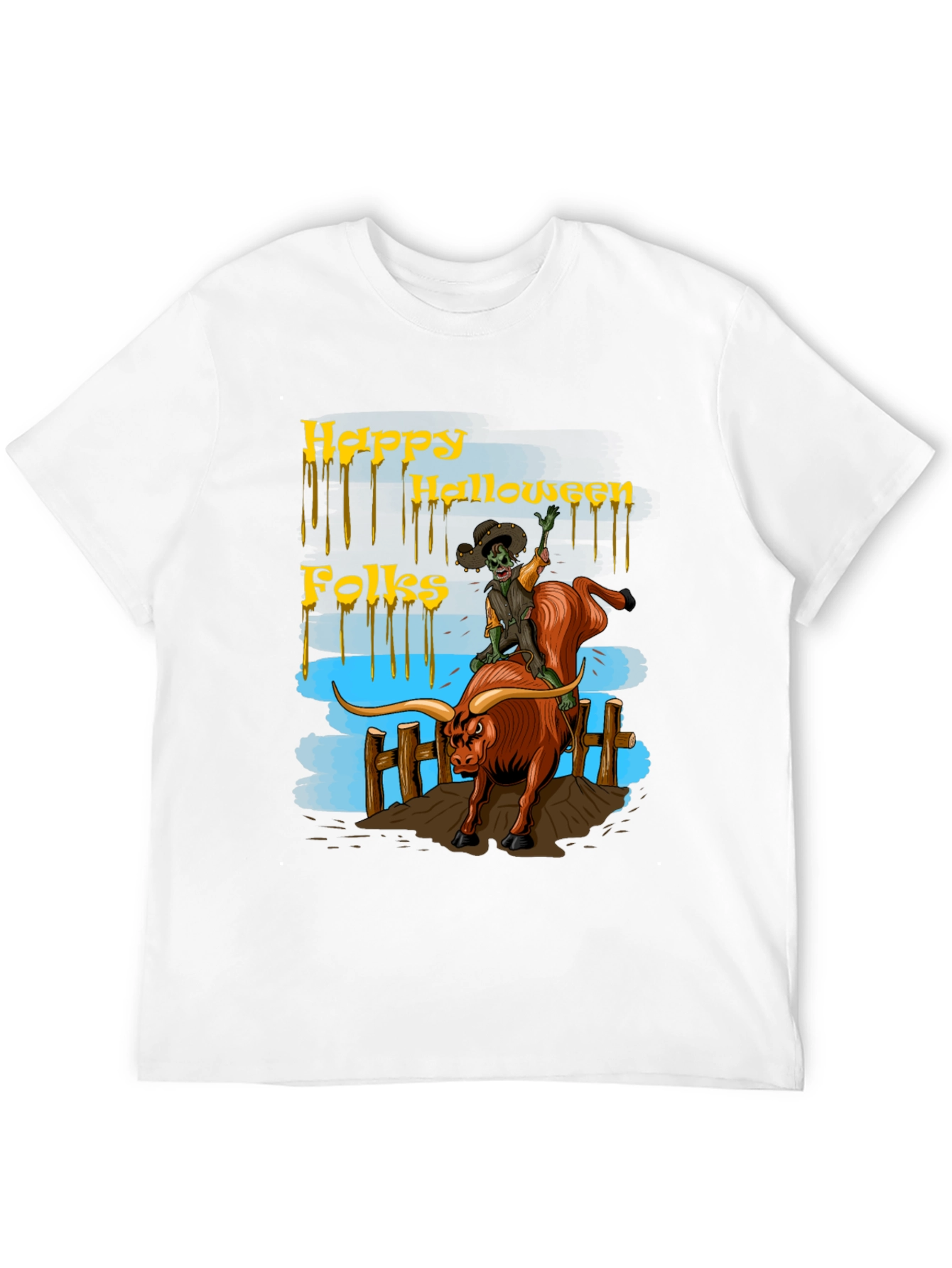 Halloween Bull Riding T-Shirt