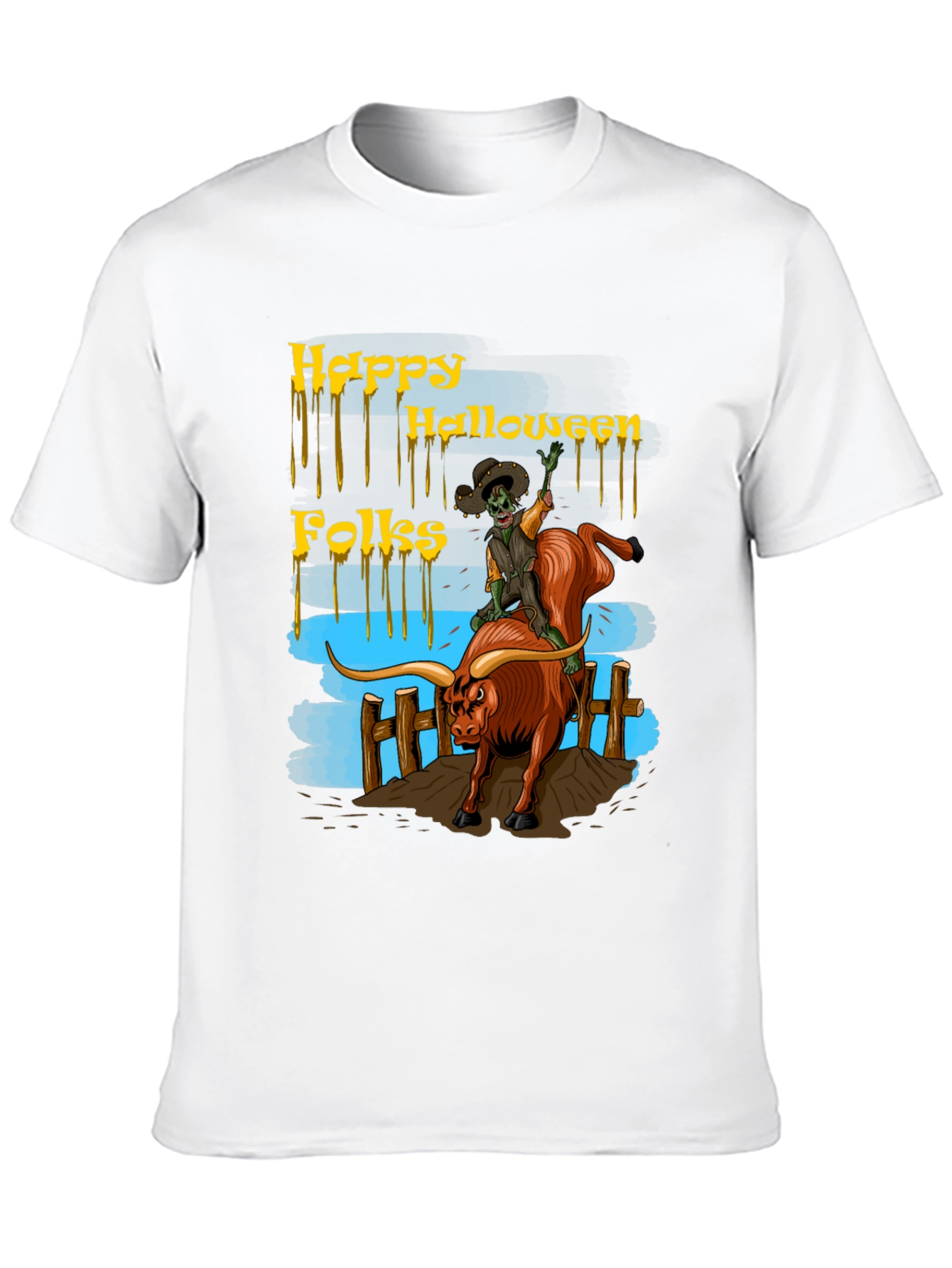 Halloween Bull Riding T-Shirt