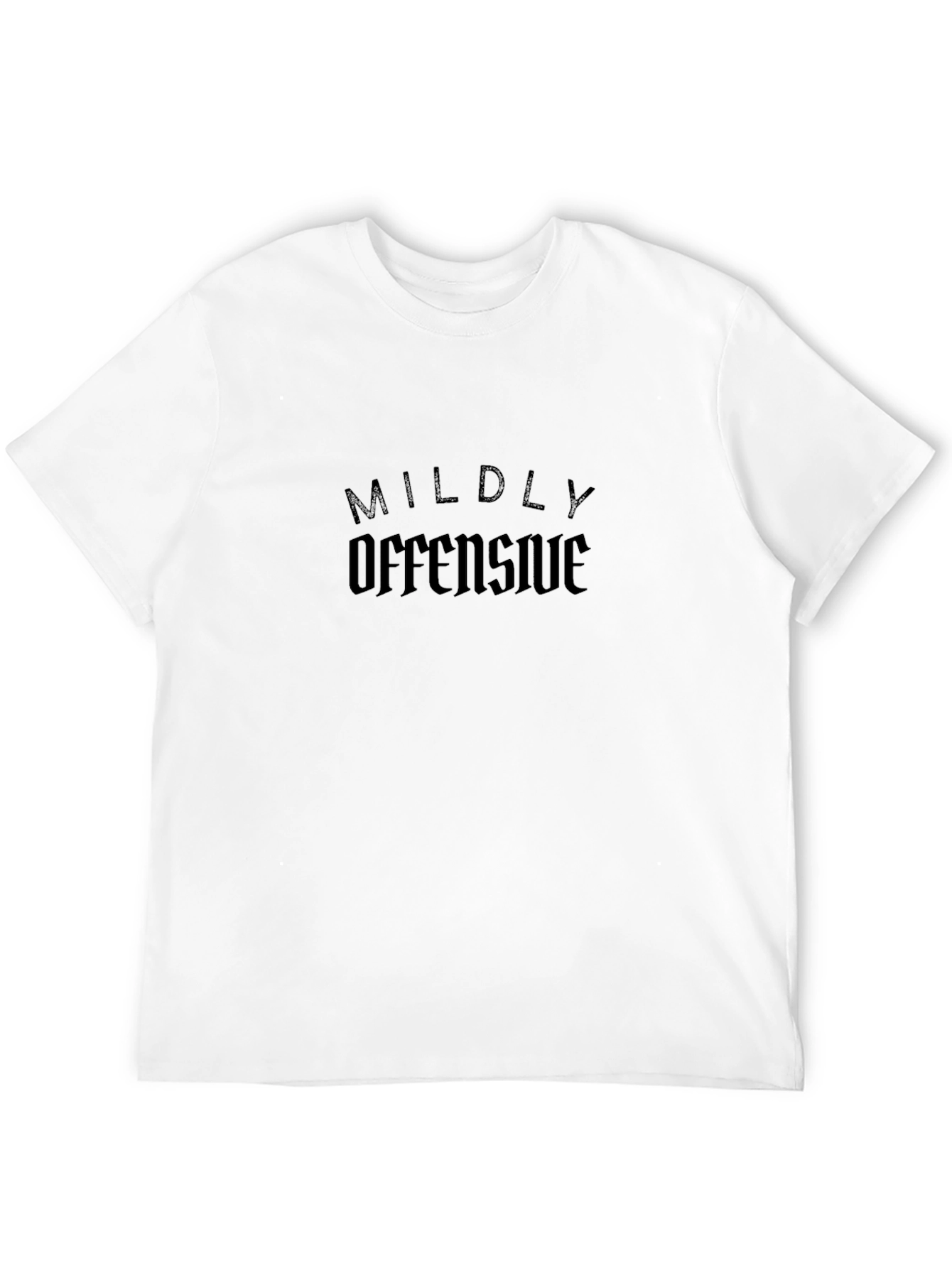 Mildly Offensive Black Graphic Tee