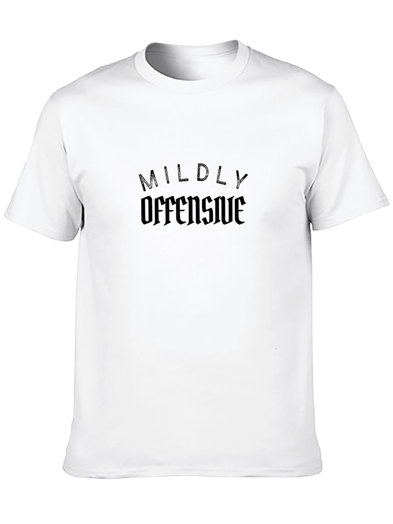 Mildly Offensive Black Graphic Tee