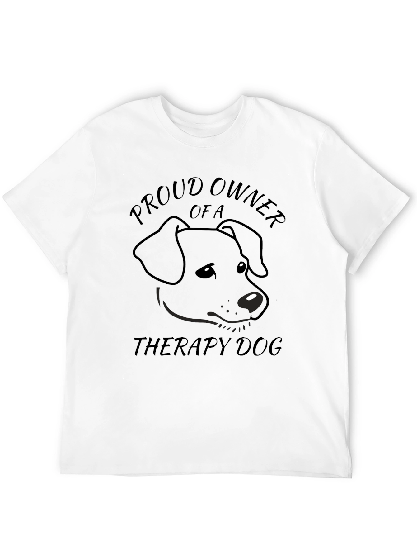 Proud Owner Therapy Dog Graphic T-Shirt