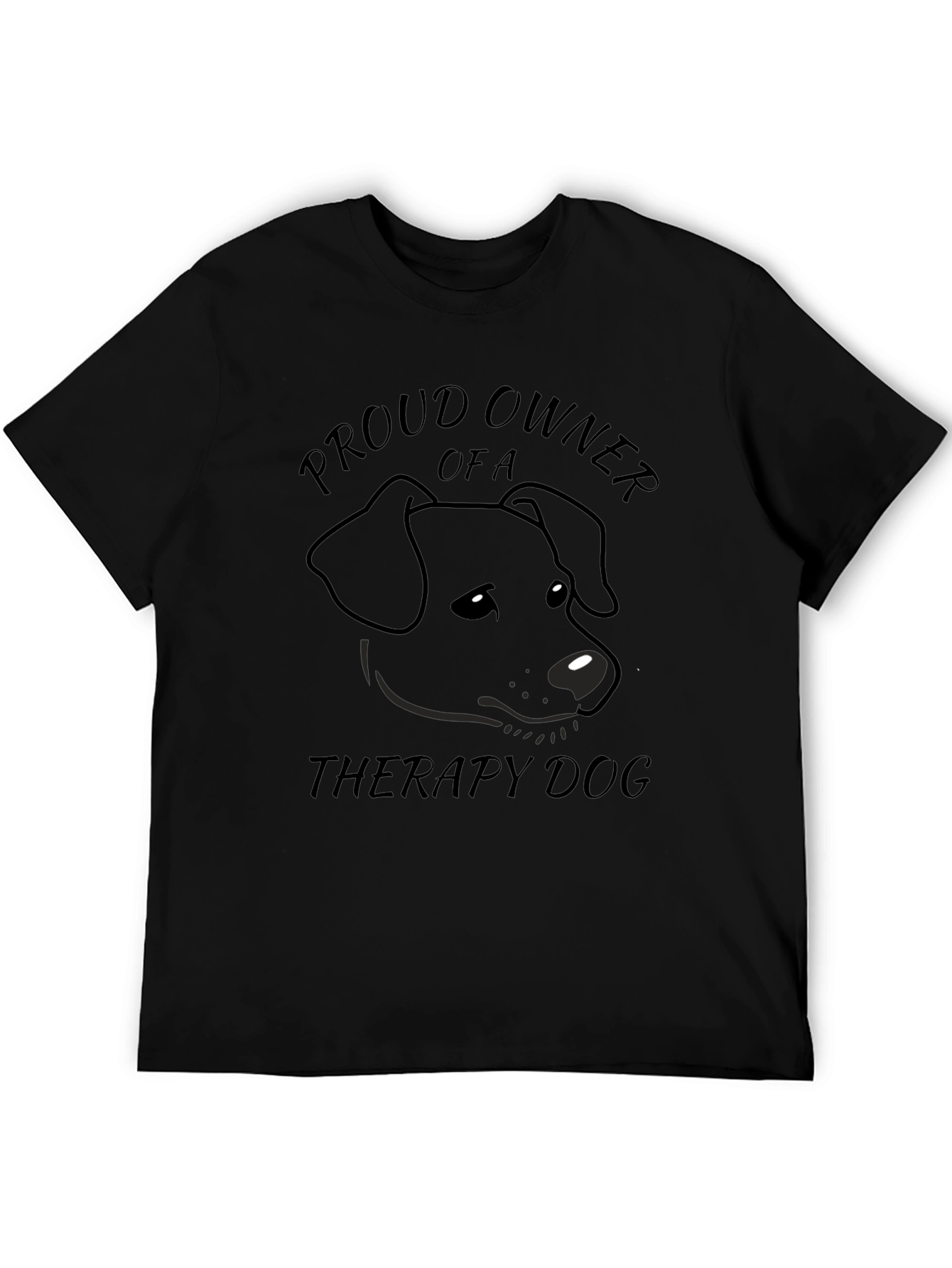 Proud Owner Therapy Dog Graphic T-Shirt