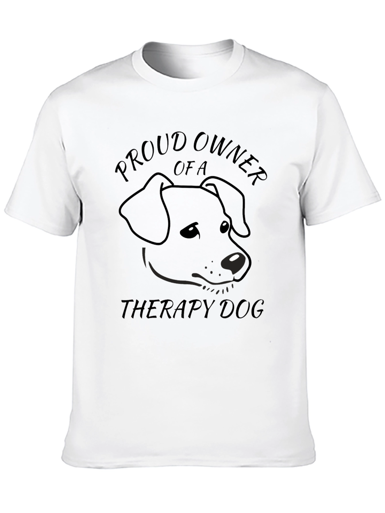 Proud Owner Therapy Dog Graphic T-Shirt