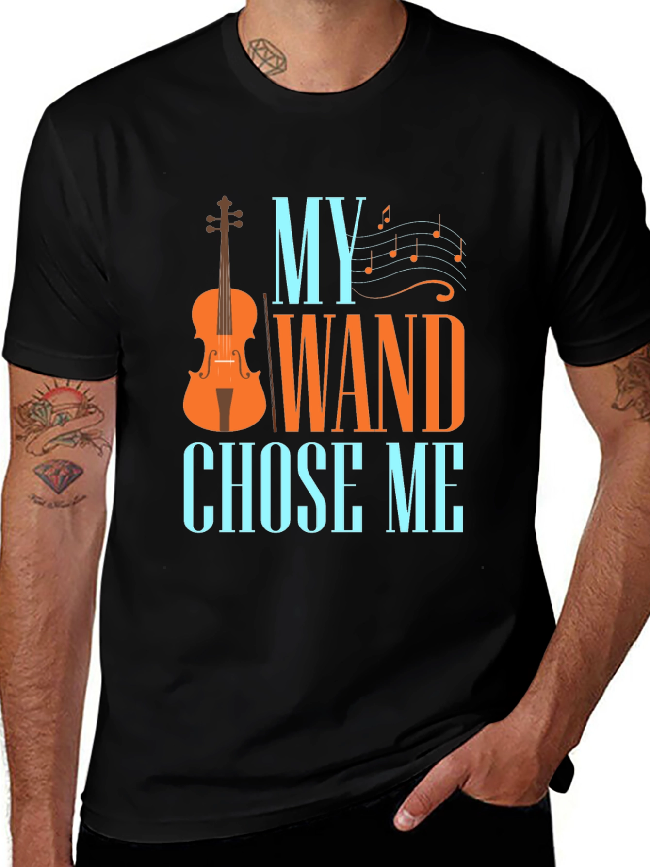 My Wand Chose Me Musician T-Shirt