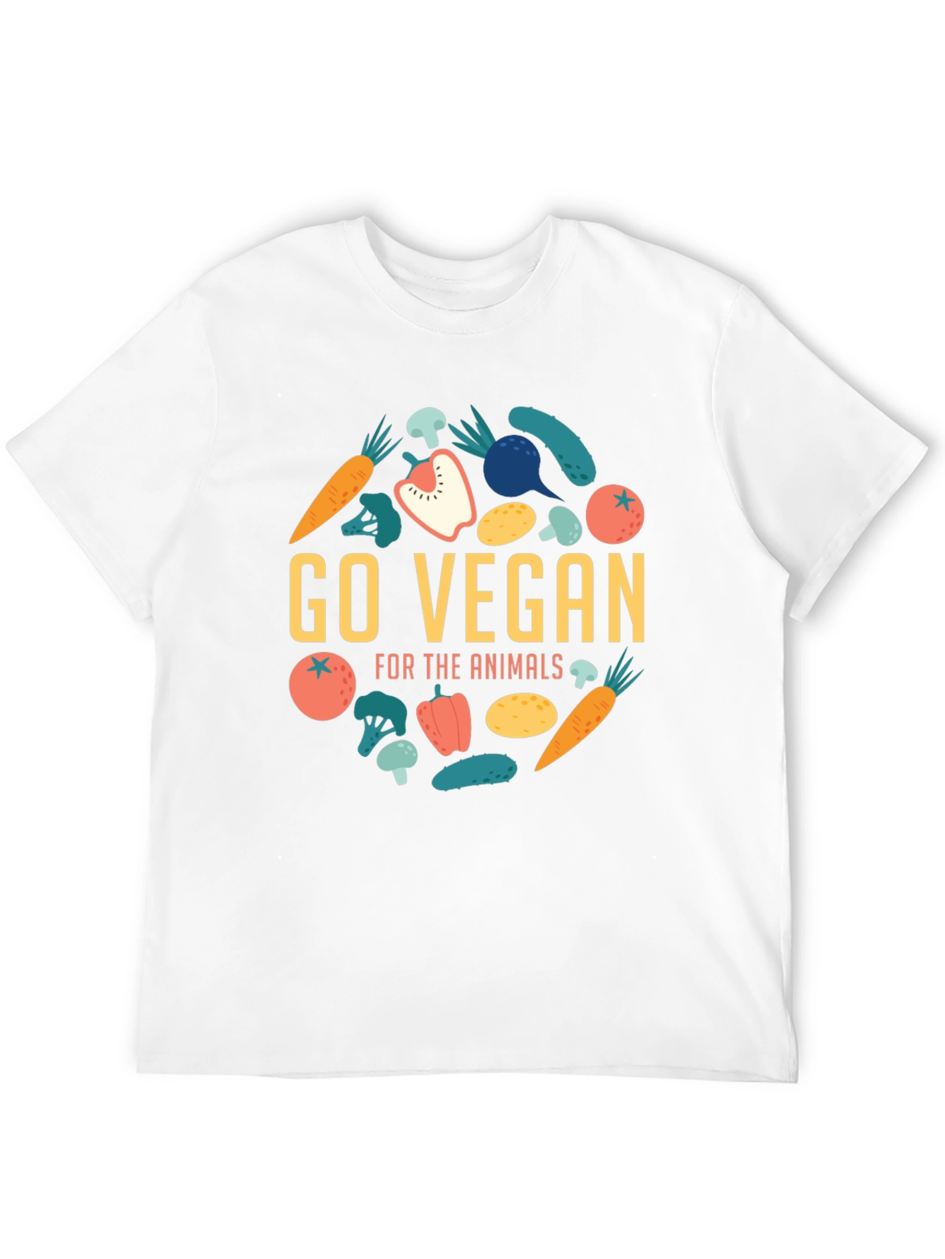 Go Vegan Graphic Tee - Animal Lovers Apparel