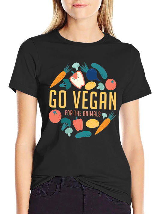 Go Vegan Graphic Tee - Animal Lovers Apparel
