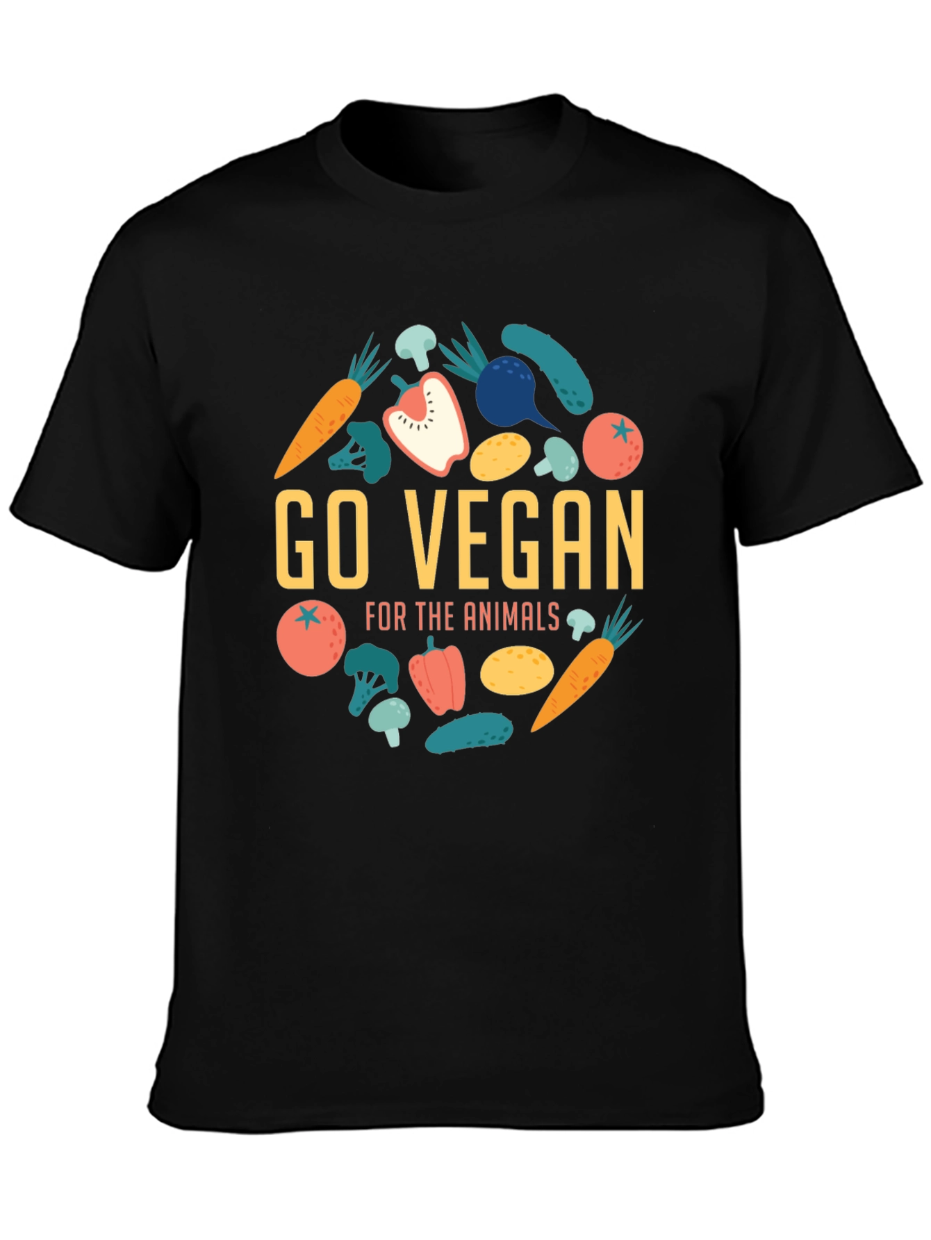 Go Vegan Graphic Tee - Animal Lovers Apparel