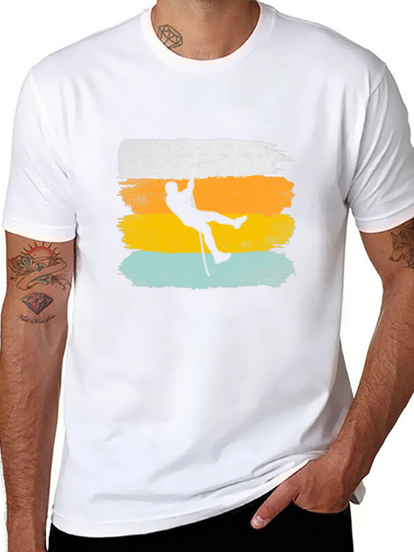 Retro Climber Graphic T-Shirt - Adventure Tee