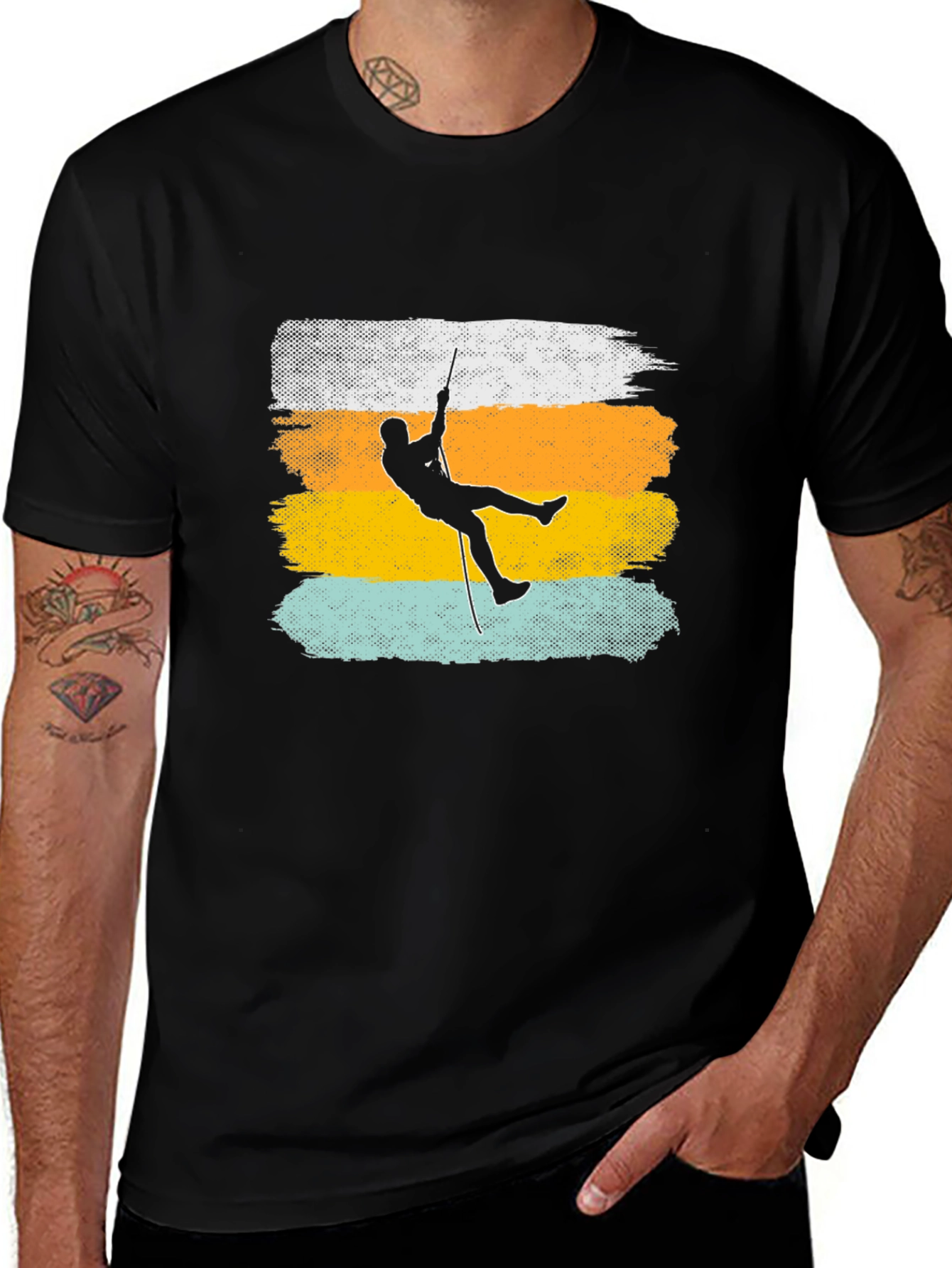 Retro Climber Graphic T-Shirt - Adventure Tee