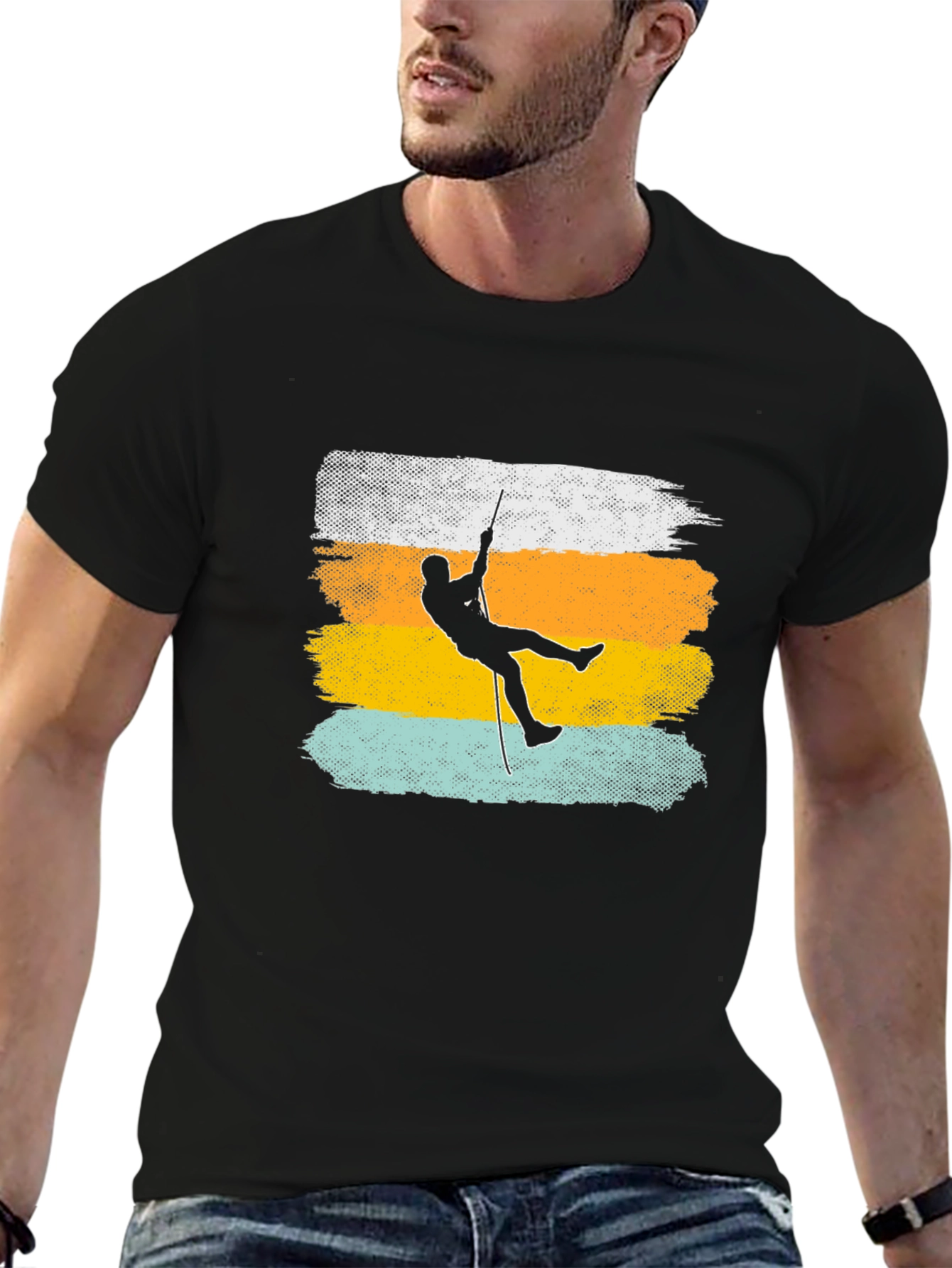 Retro Climber Graphic T-Shirt - Adventure Tee