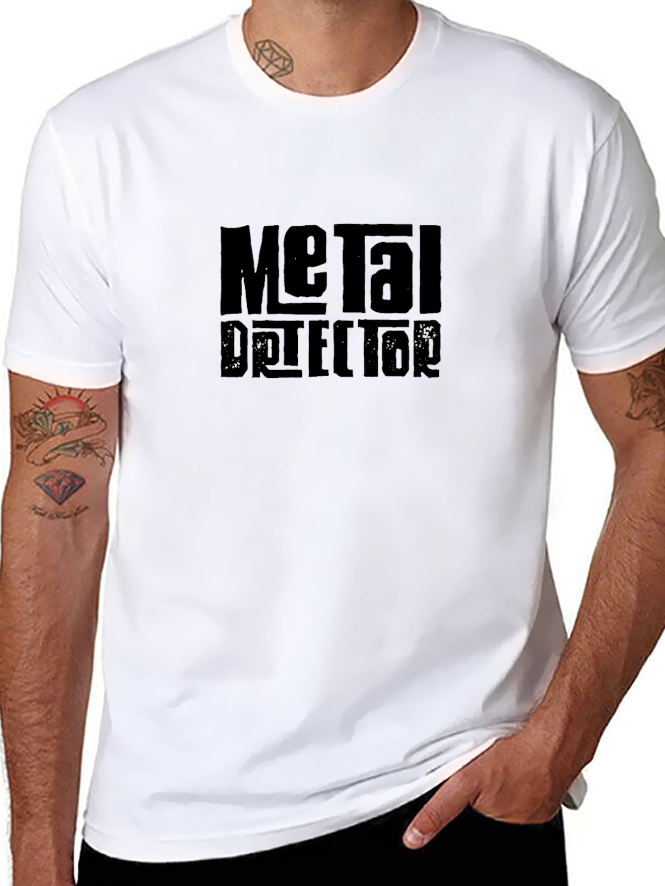 Metal Detector Novelty Black T-Shirt