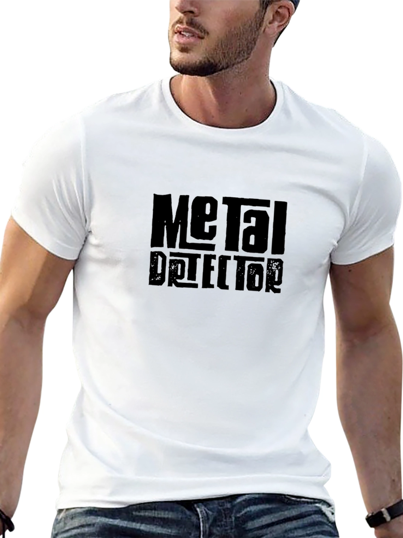 Metal Detector Novelty Black T-Shirt