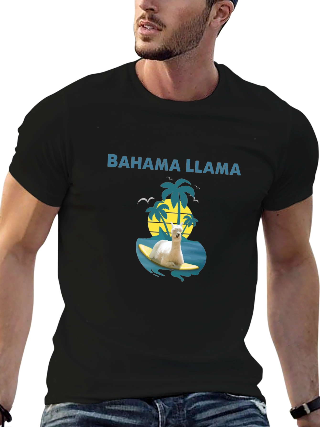 Bahama Llama T-Shirt - Surfs Up!