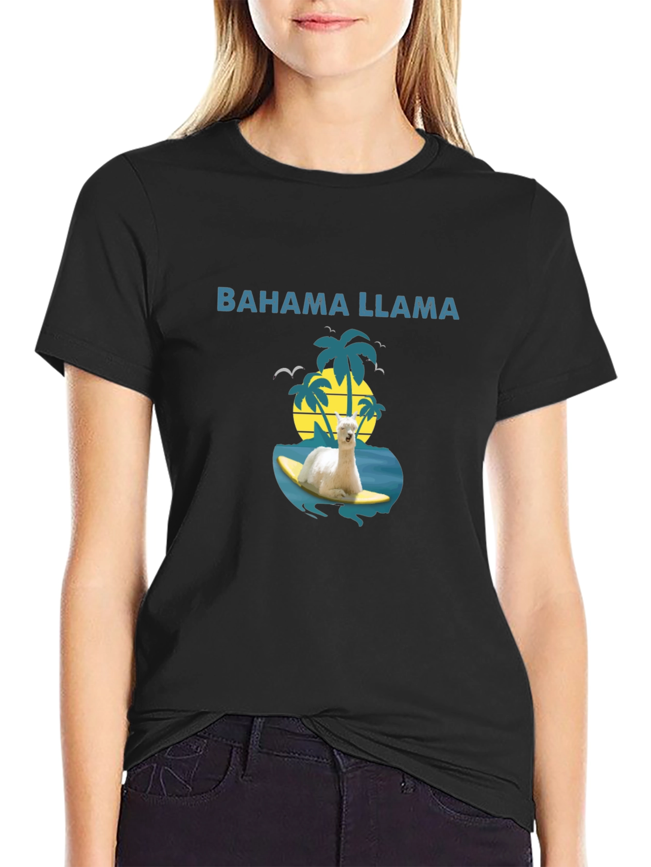 Bahama Llama T-Shirt - Surfs Up!