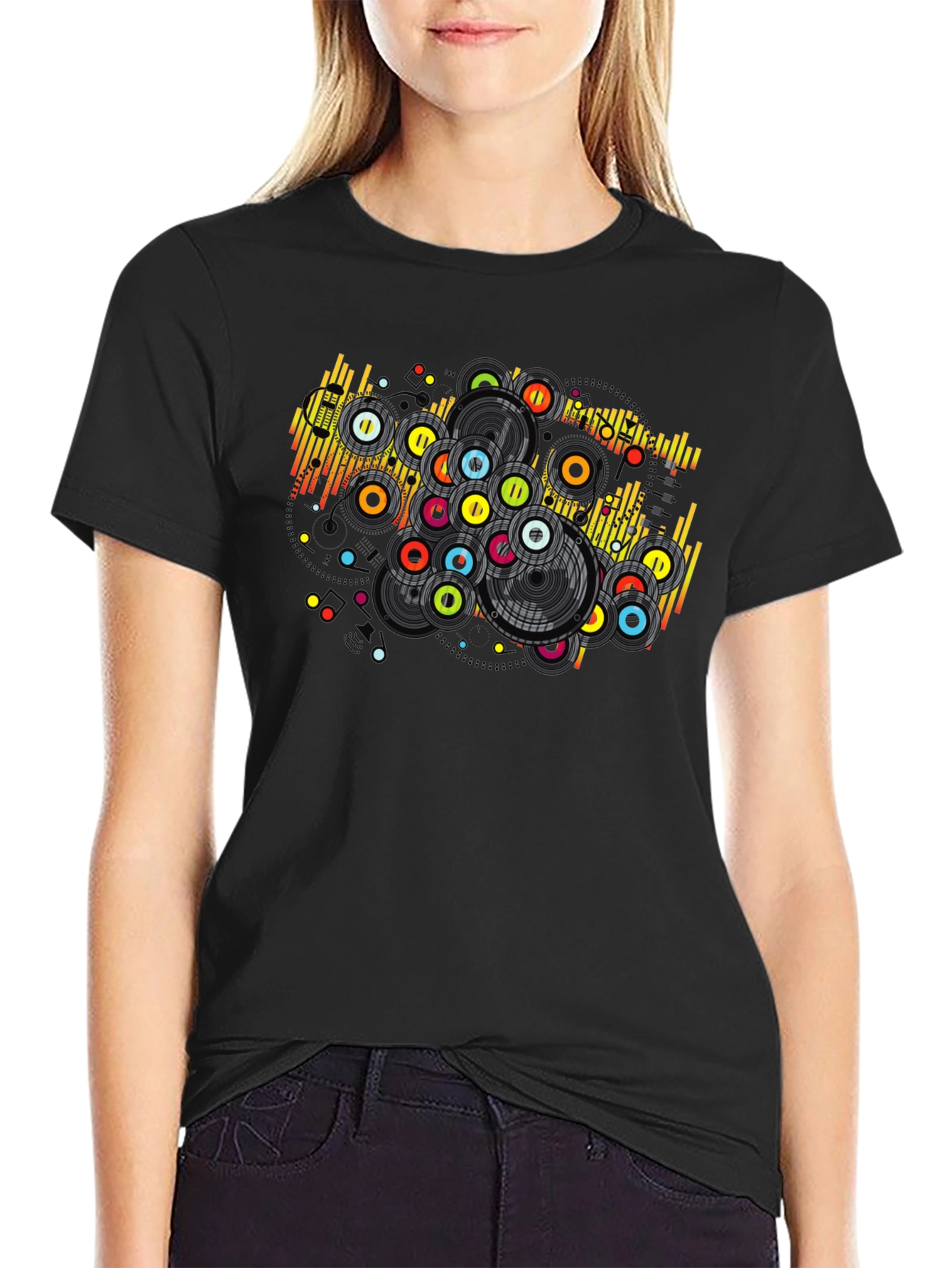 Retro Vinyl Record Graphic T-Shirt