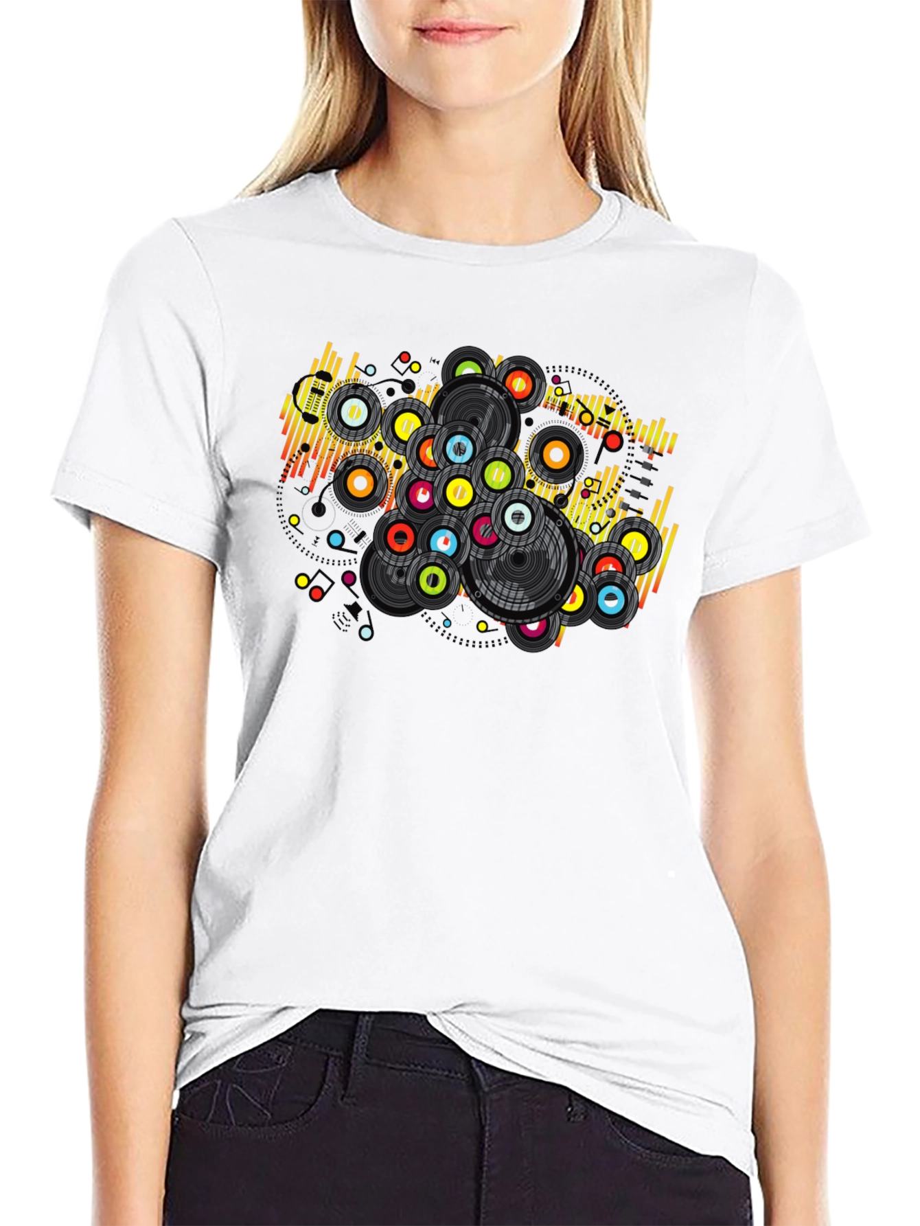 Retro Vinyl Record Graphic T-Shirt
