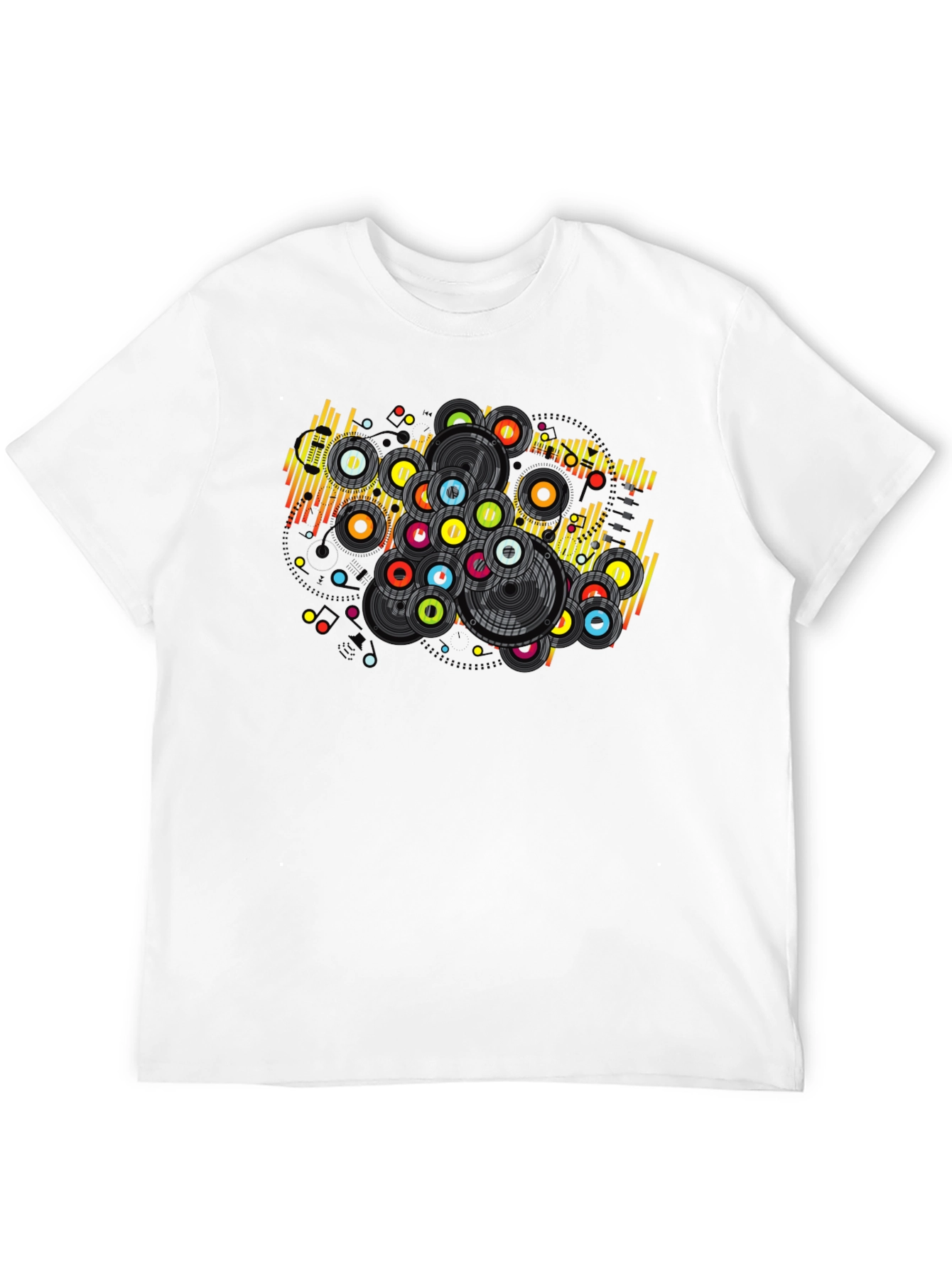 Retro Vinyl Record Graphic T-Shirt