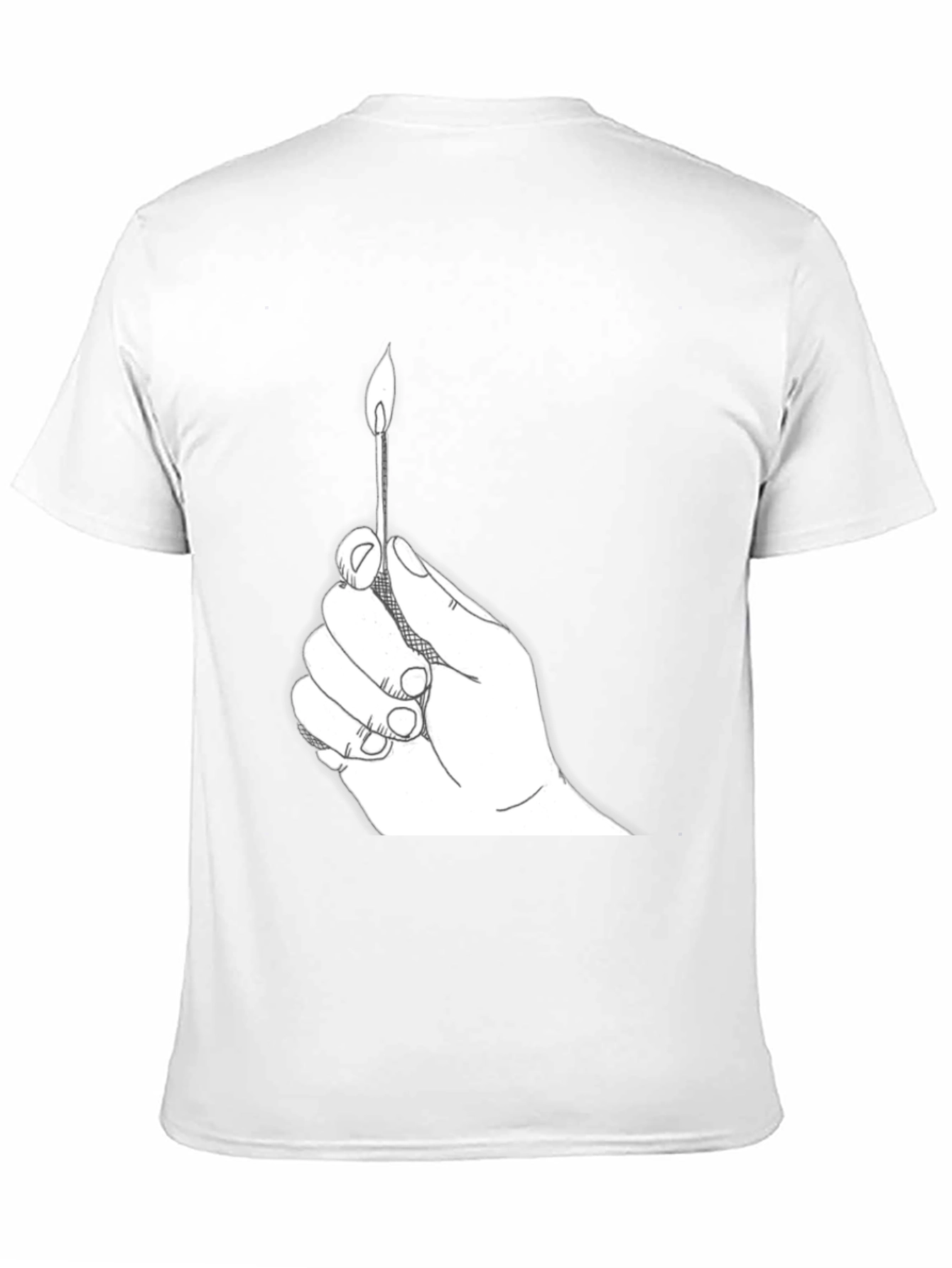 Burning Match Graphic Tee - Classic Black T-Shirt