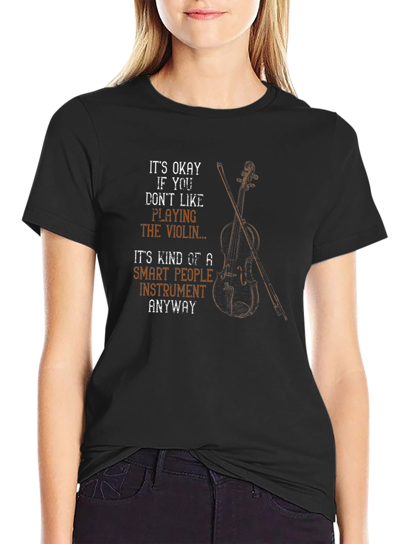 Funny Violin T-Shirt - Smart People Instrument Tee