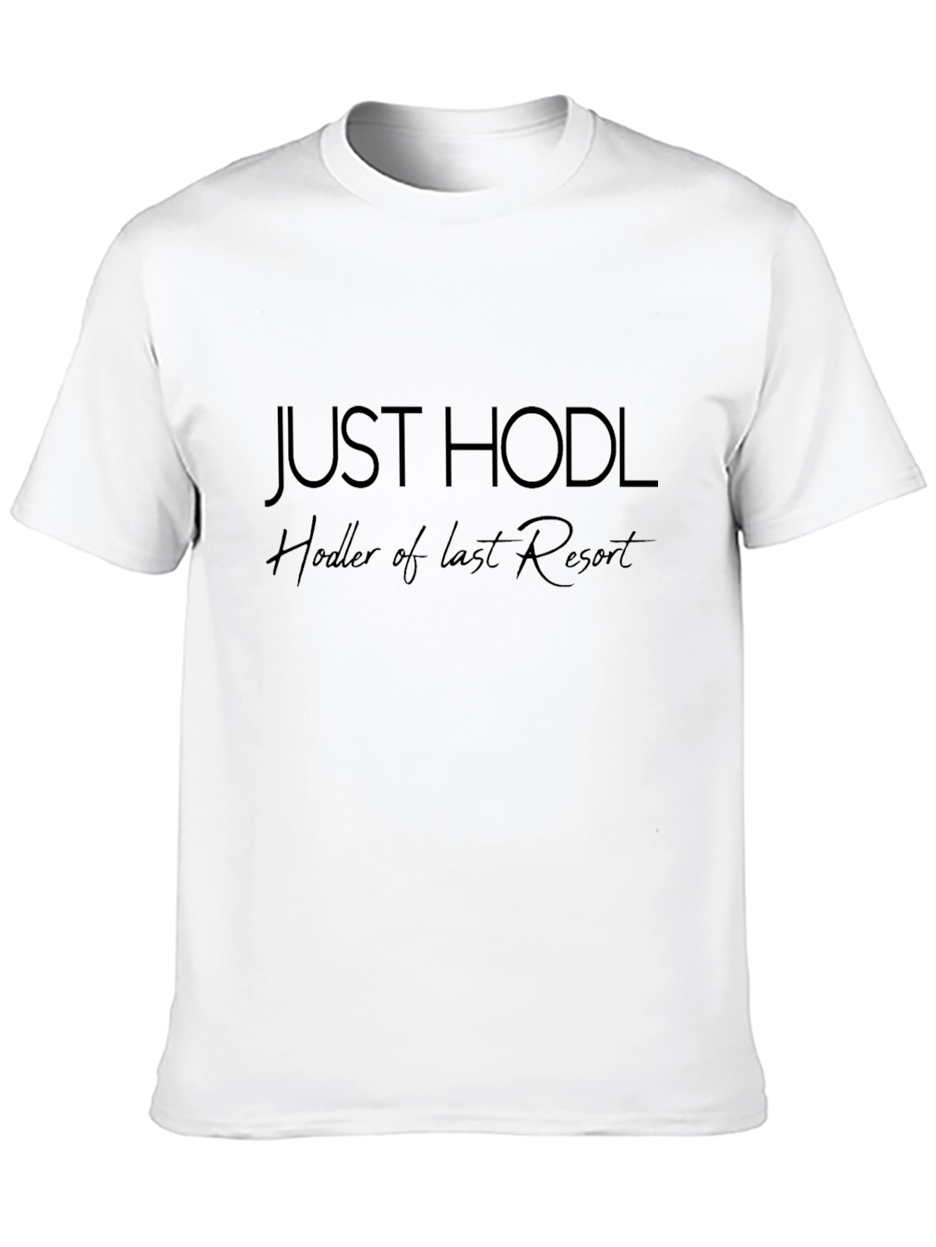 Just Hodl Mens Black T-Shirt