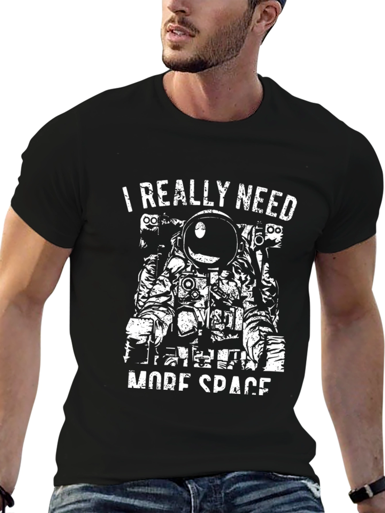 I Need More Space Astronaut Graphic Tee