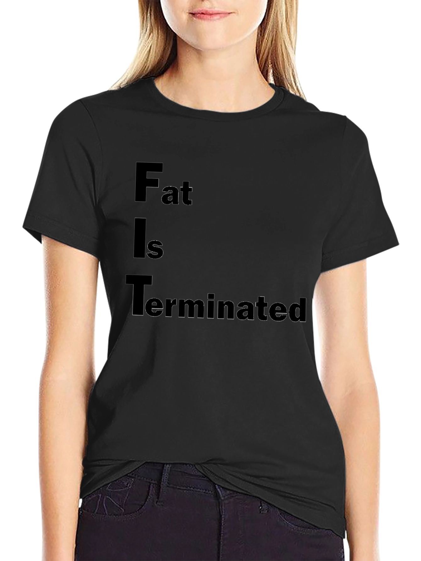 FIT Terminated Black T-Shirt