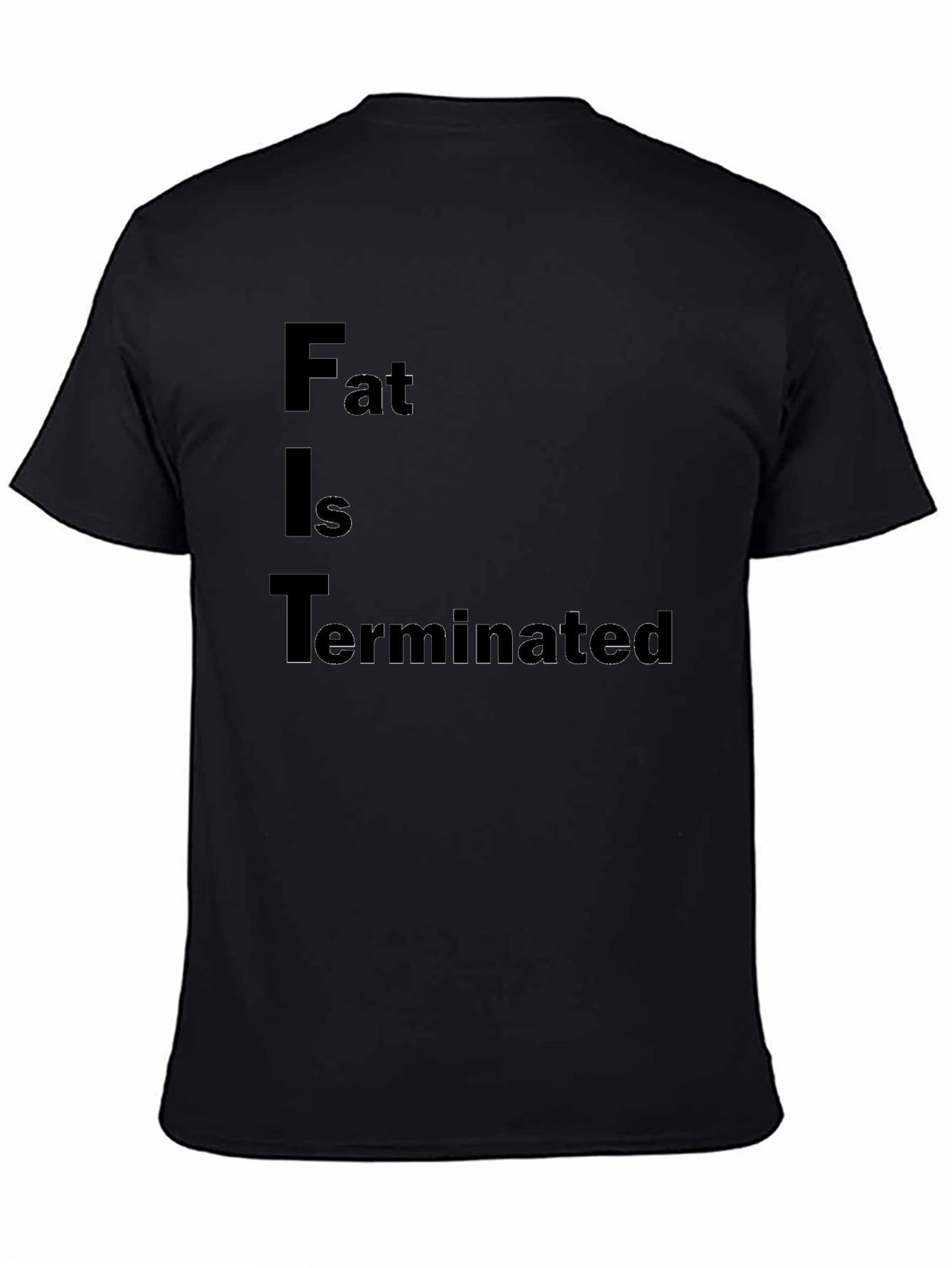 FIT Terminated Black T-Shirt