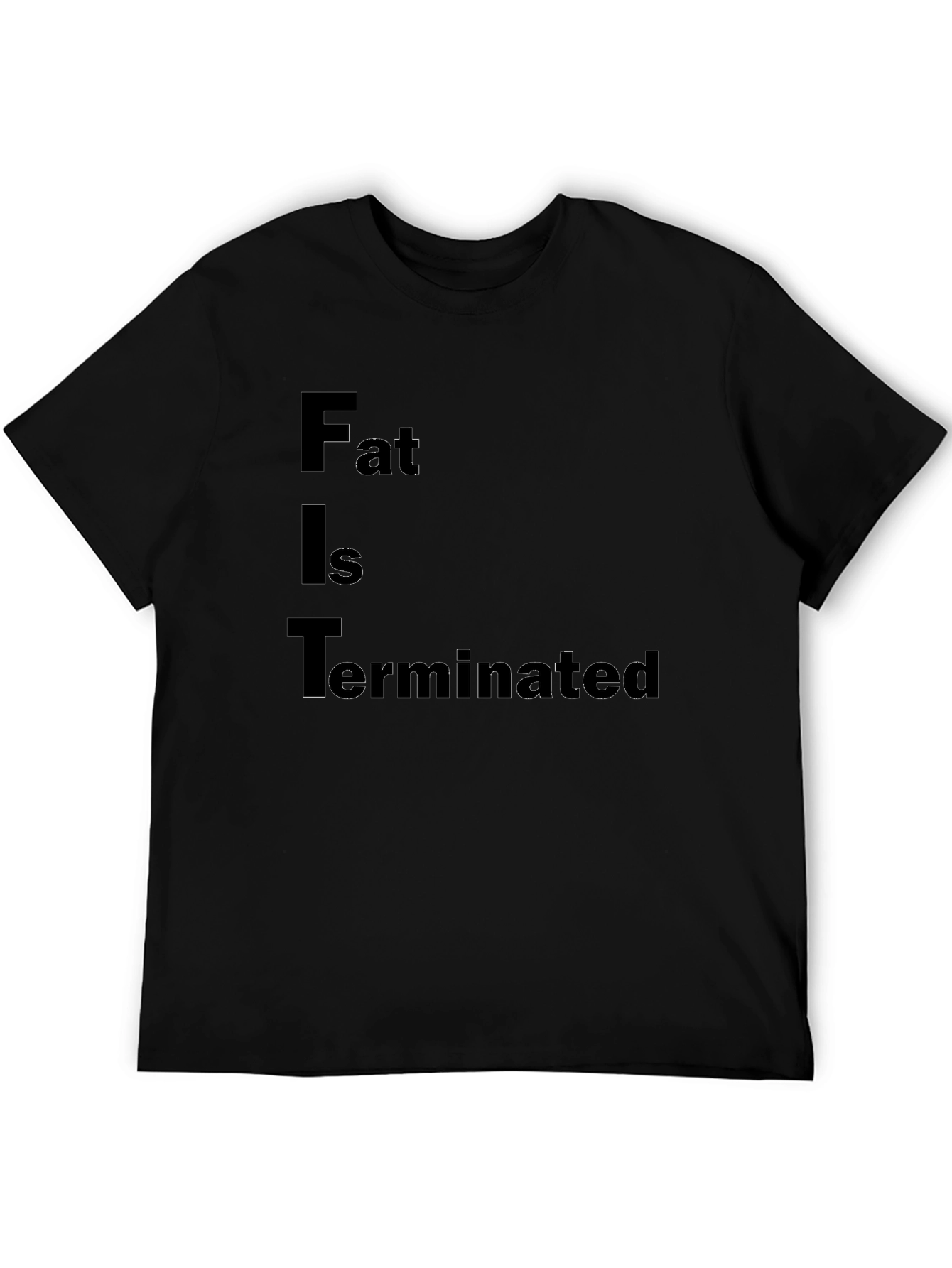 FIT Terminated Black T-Shirt