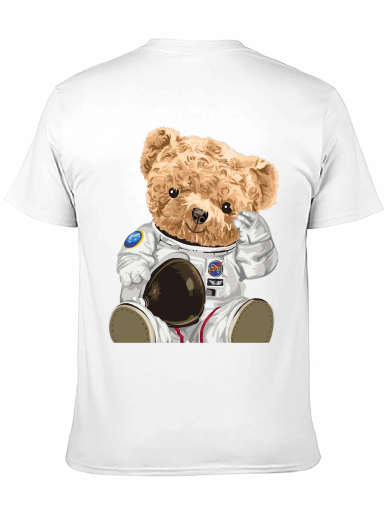 Astronaut Teddy Bear Graphic T-Shirt