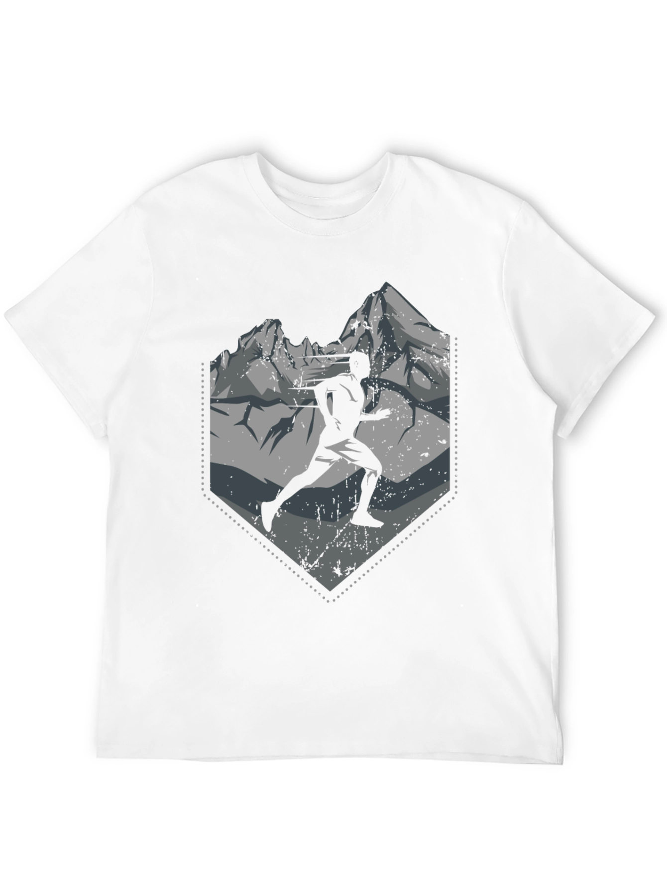Mountain Runner Graphic Tee - Black