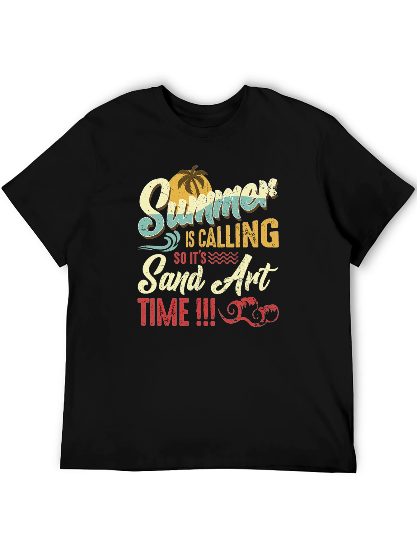 Summer Sand Art Time Graphic T-Shirt