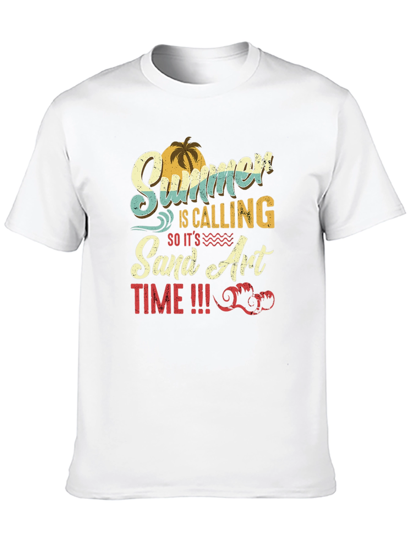 Summer Sand Art Time Graphic T-Shirt