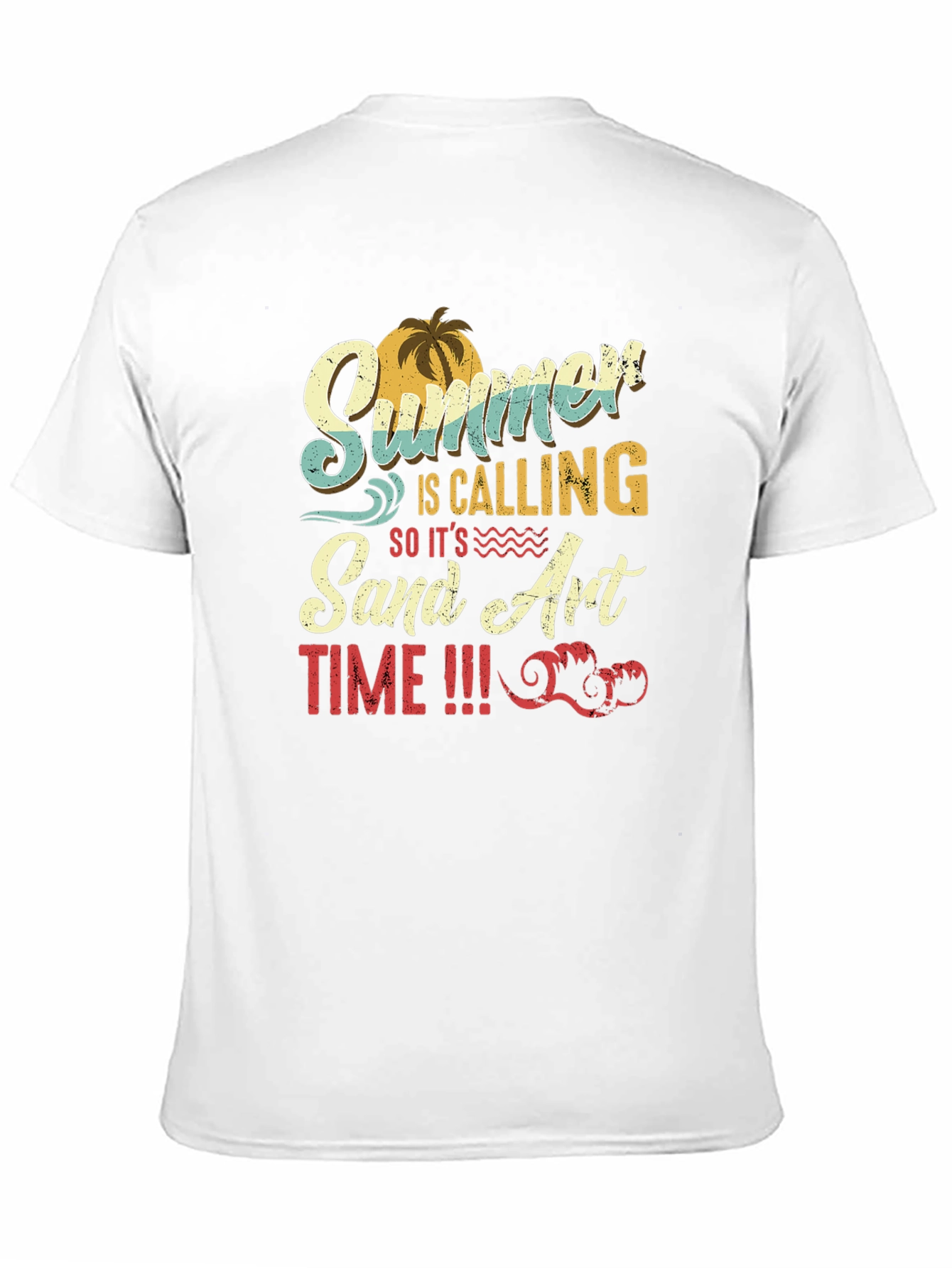 Summer Sand Art Time Graphic T-Shirt