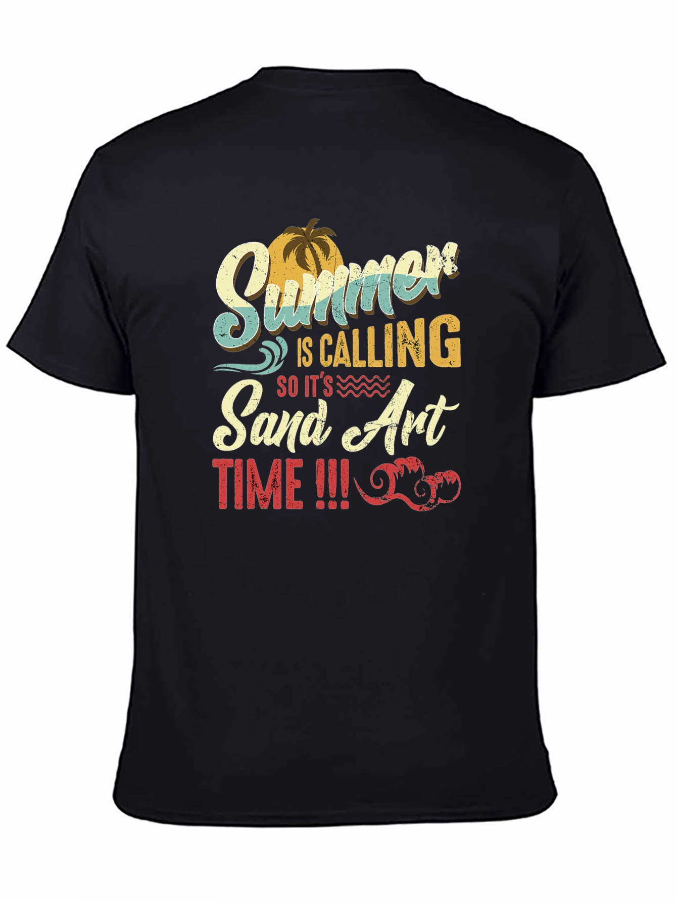 Summer Sand Art Time Graphic T-Shirt