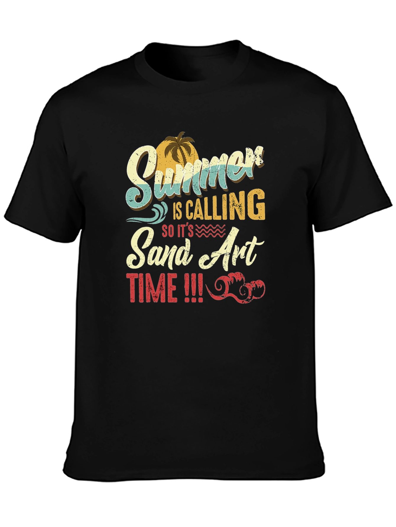 Summer Sand Art Time Graphic T-Shirt