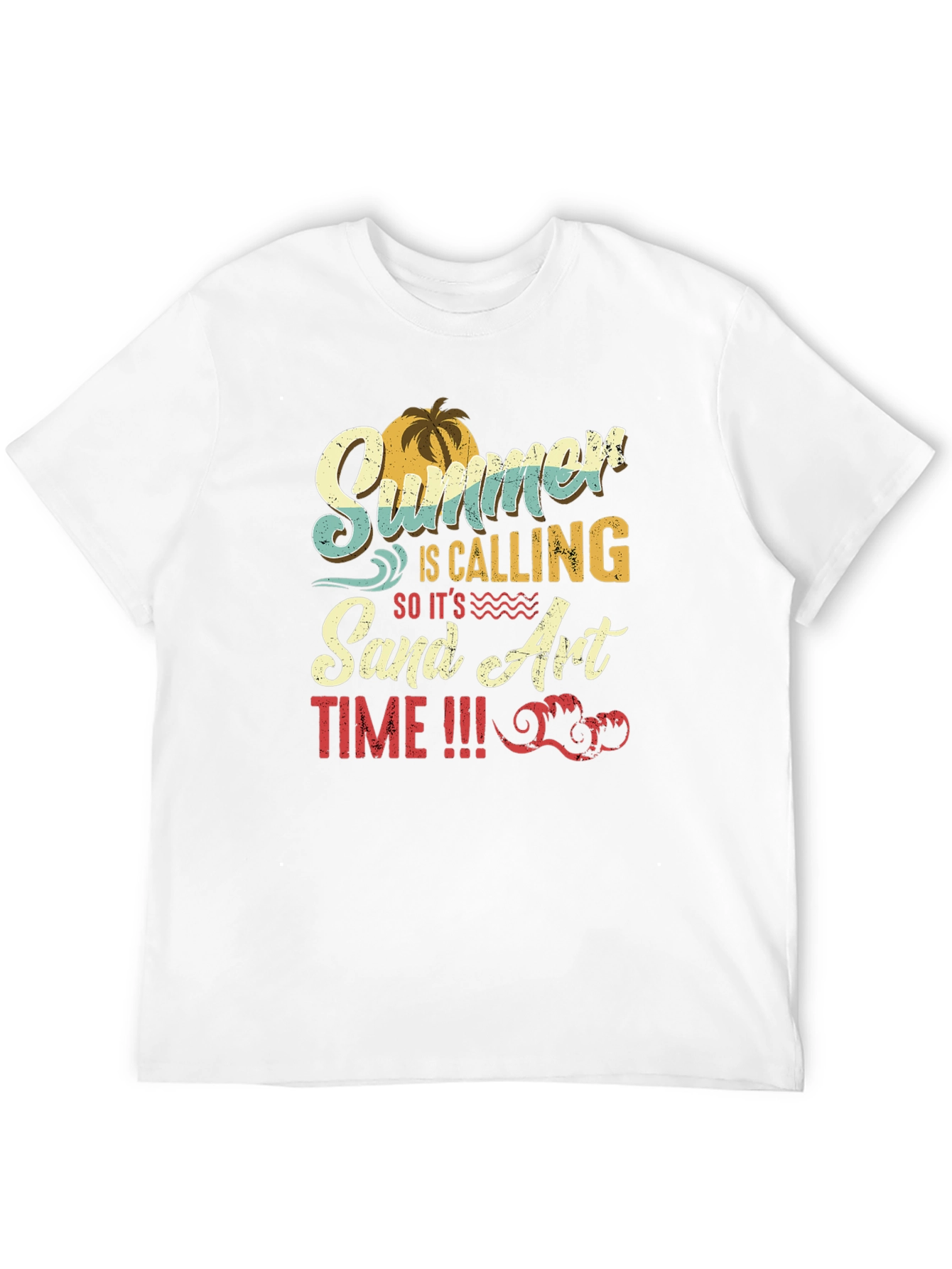 Summer Sand Art Time Graphic T-Shirt