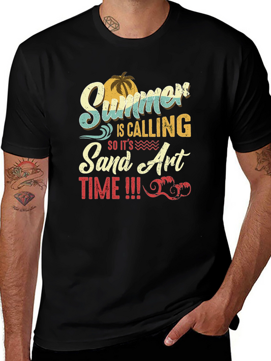 Summer Sand Art Time Graphic T-Shirt