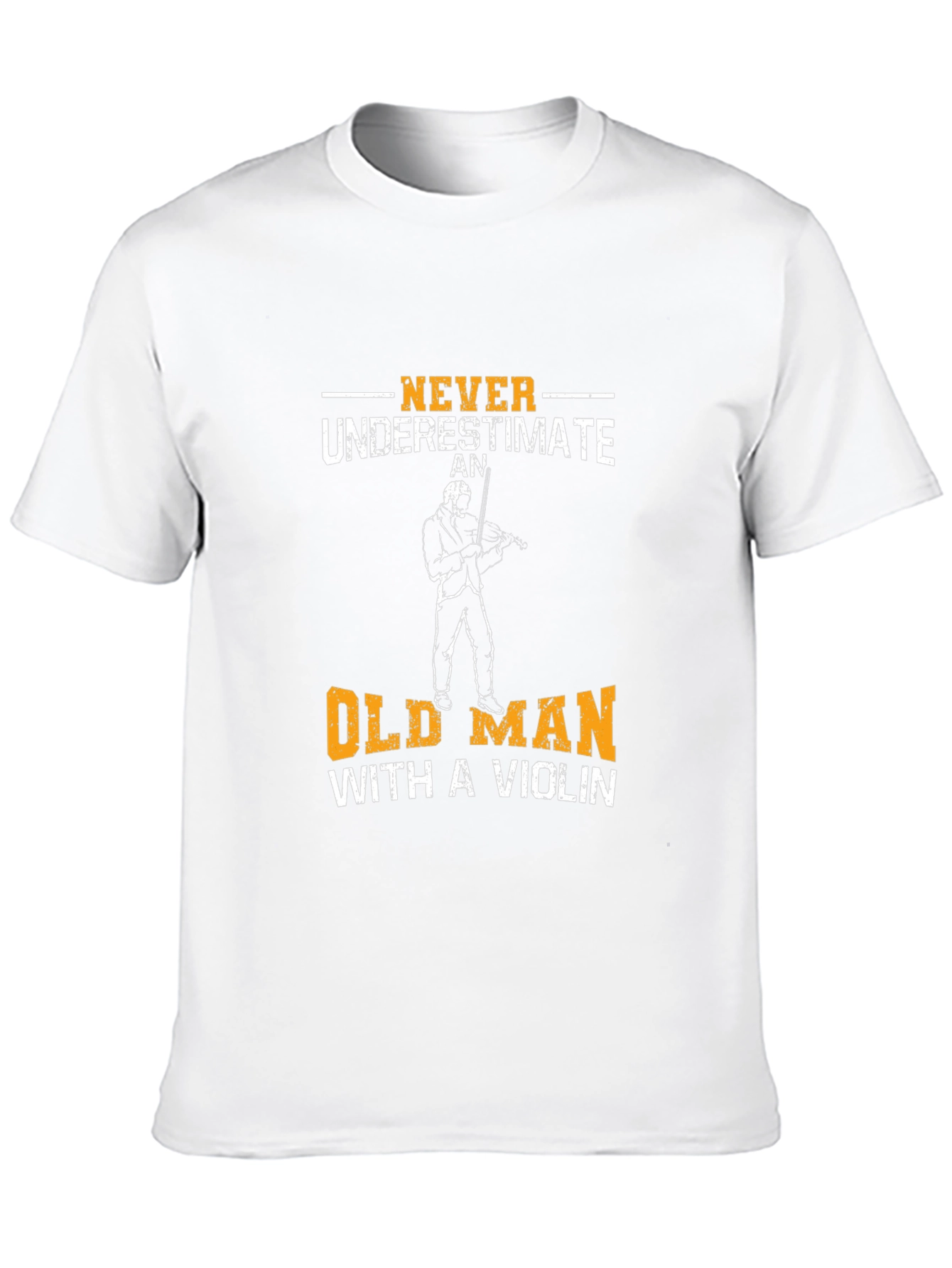 Never Underestimate Old Man Violinist T-Shirt