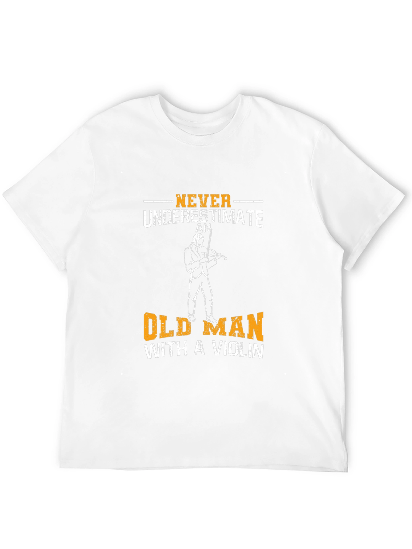 Never Underestimate Old Man Violinist T-Shirt