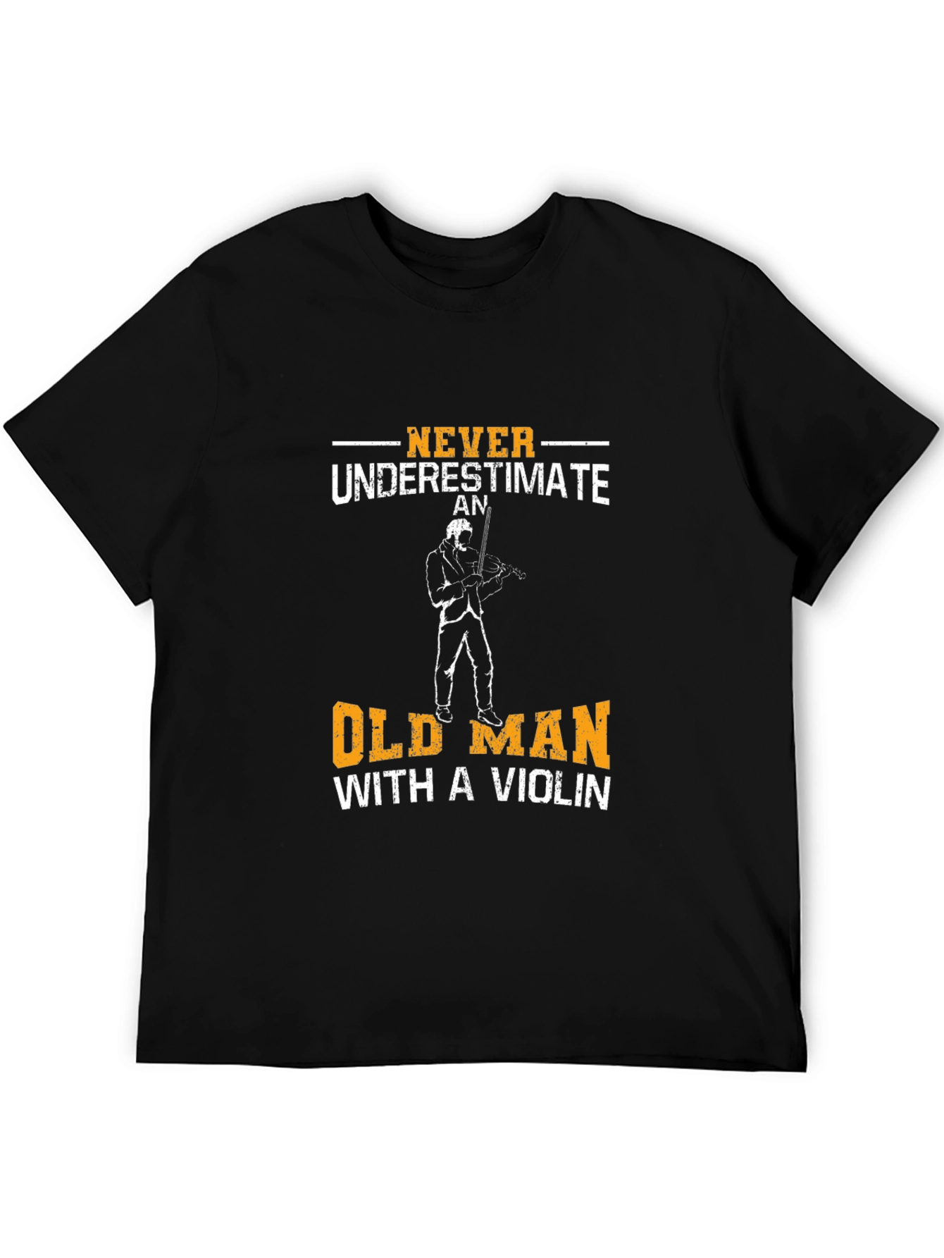 Never Underestimate Old Man Violinist T-Shirt