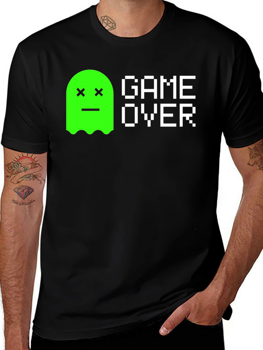 Game Over Ghost Tee - Retro Gaming T-Shirt