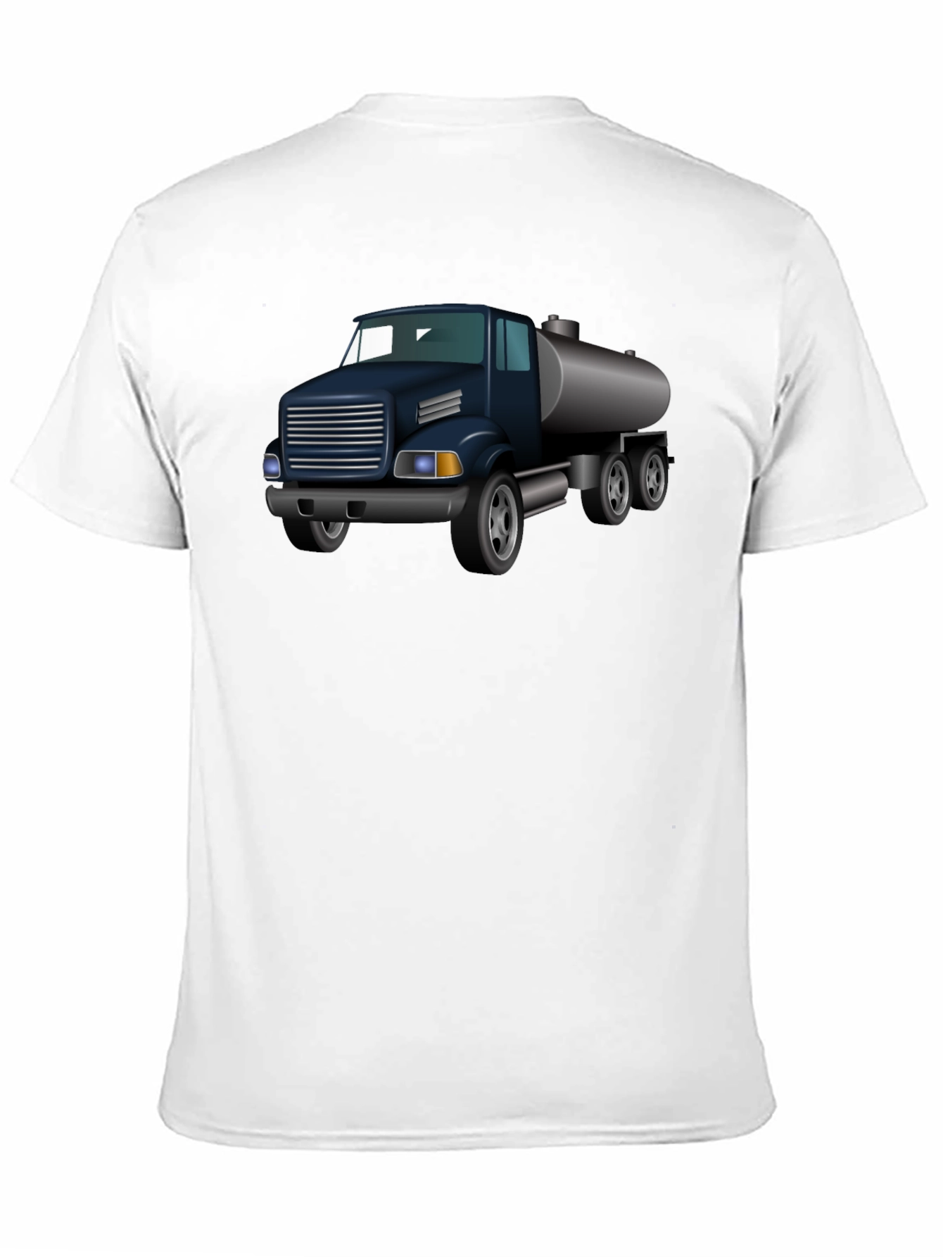 Truck Graphic T-Shirt - Black Crew Neck Tee