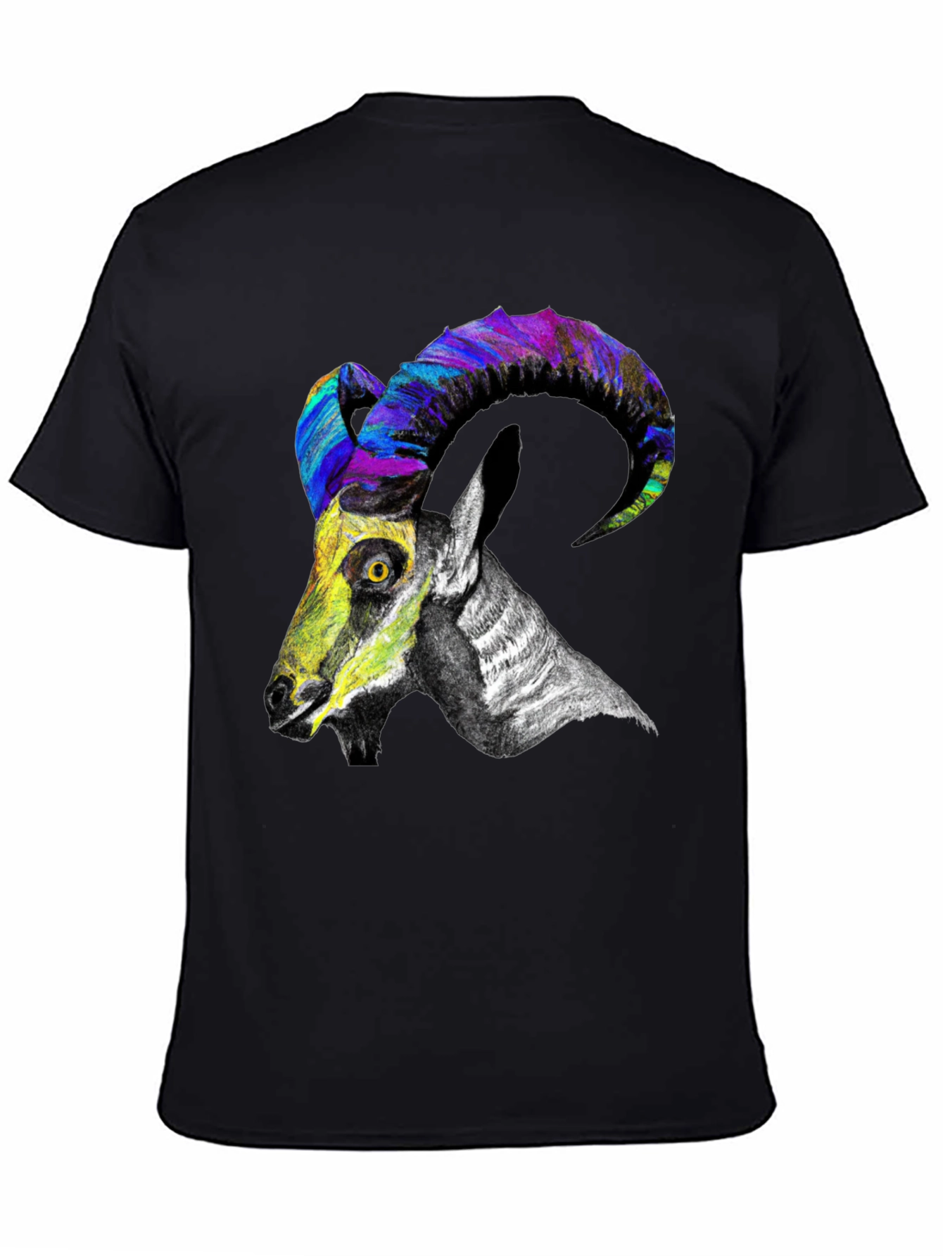 Cool Goat Graphic Tee - Mens Black T-Shirt