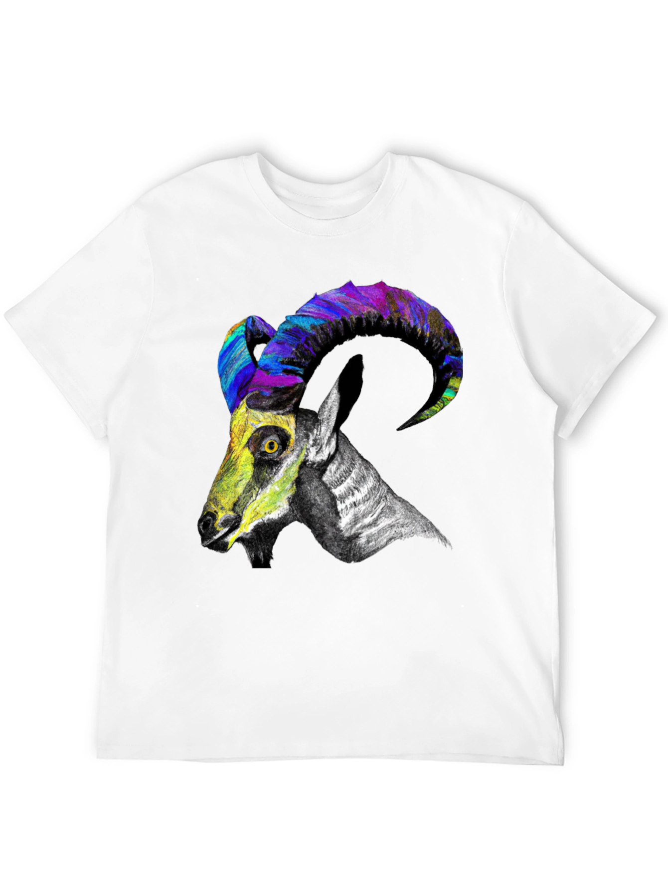 Cool Goat Graphic Tee - Mens Black T-Shirt