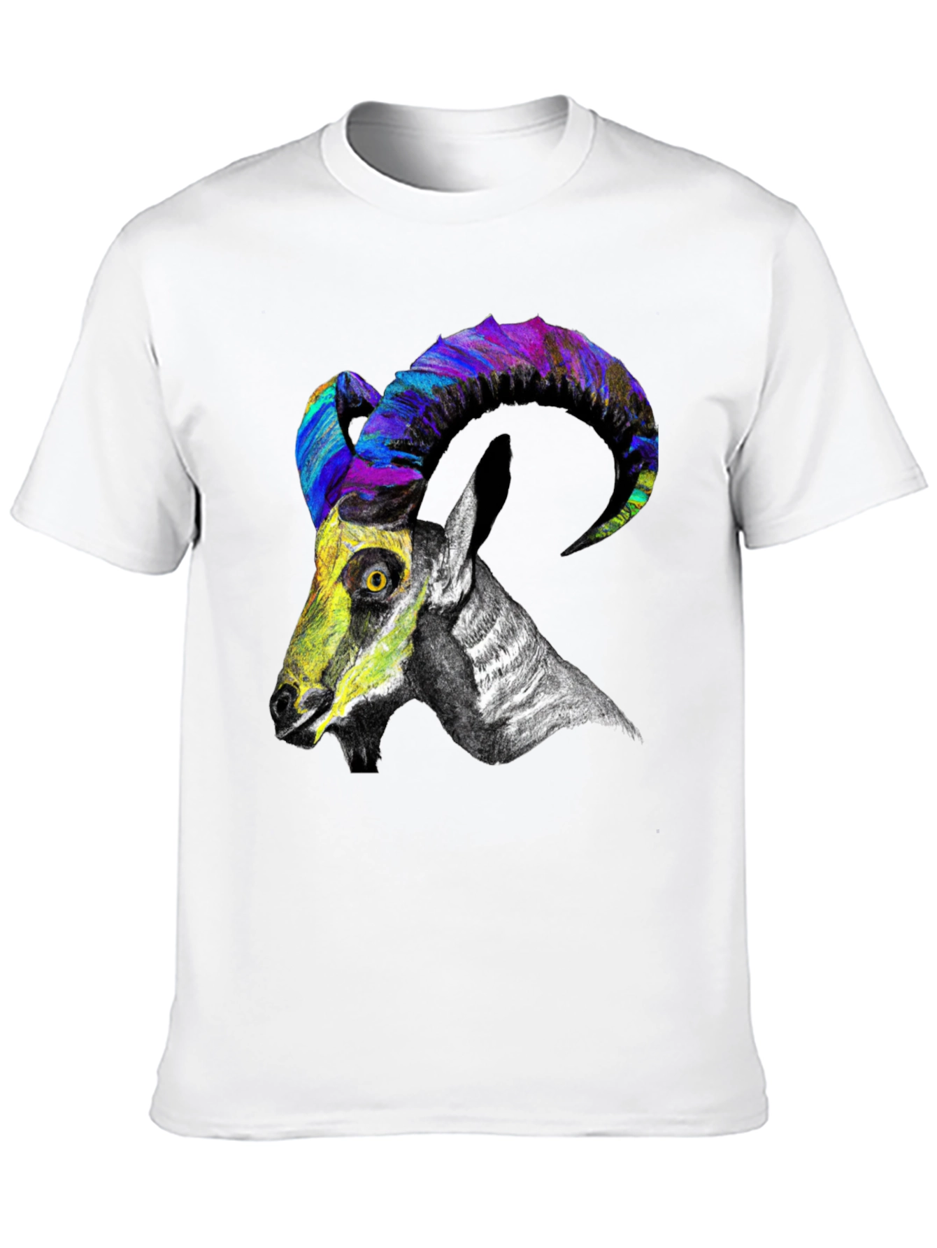Cool Goat Graphic Tee - Mens Black T-Shirt
