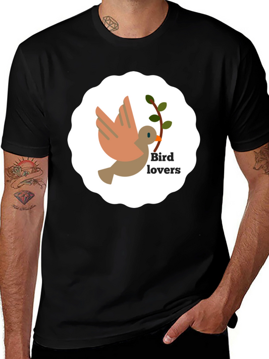 Bird Lovers Graphic Tee - Soft Cotton Blend