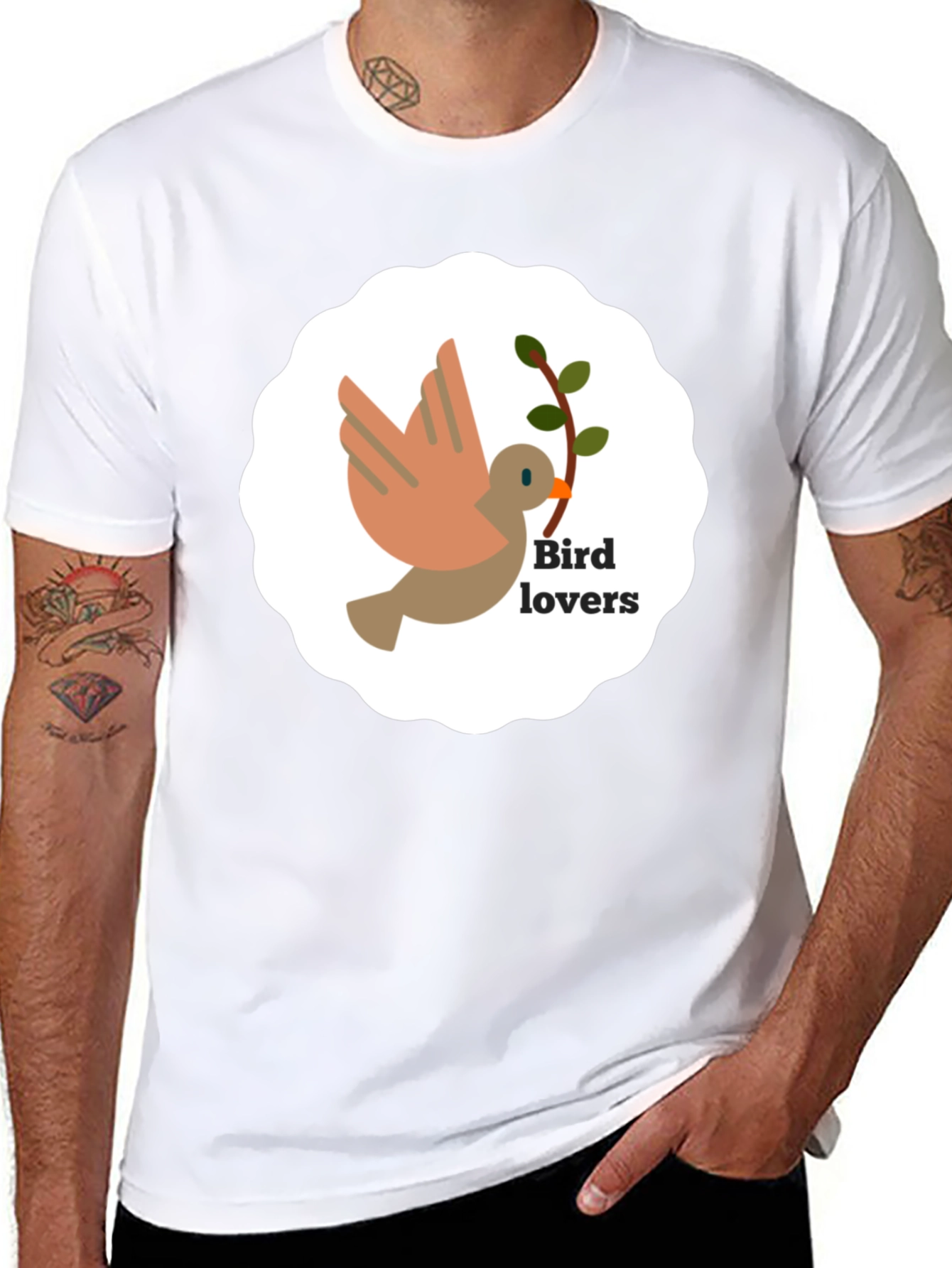 Bird Lovers Graphic Tee - Soft Cotton Blend